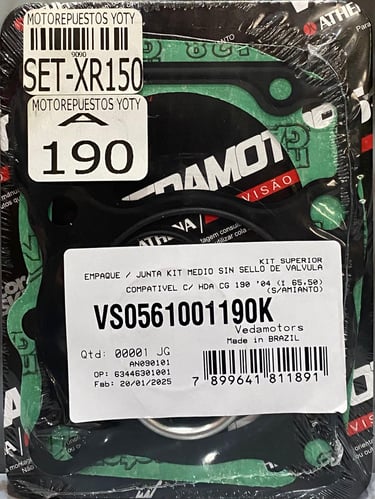 SET MEDIO EMPAQUES XR150L-MODOF.190