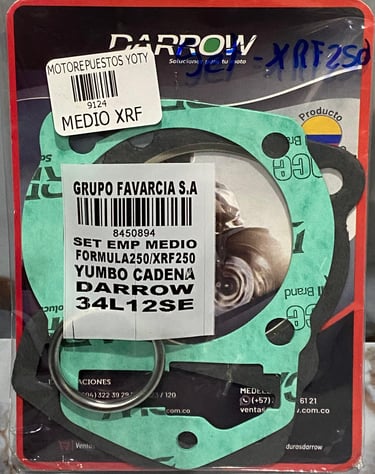 SET EMPAQUES MEDIO XRF250