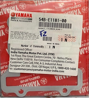 EMPAQUE CABEZOTE FZ16 ORIGINAL