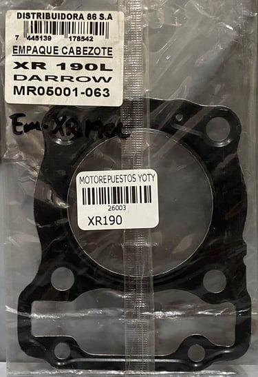 EMPAQUE DE CABEZOTE XR190L
