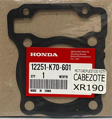 EMPAQUE CABEZOTE XR190L ORIGINAL