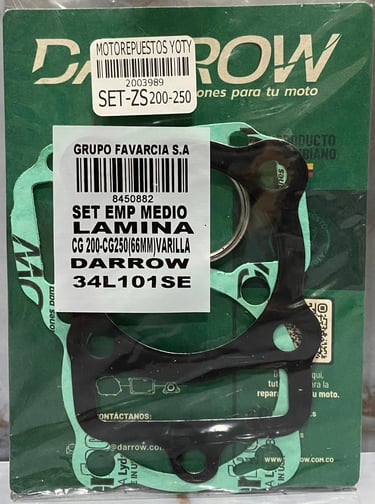 SET EMPAQUES MEDIO ZS 200 MOD 250