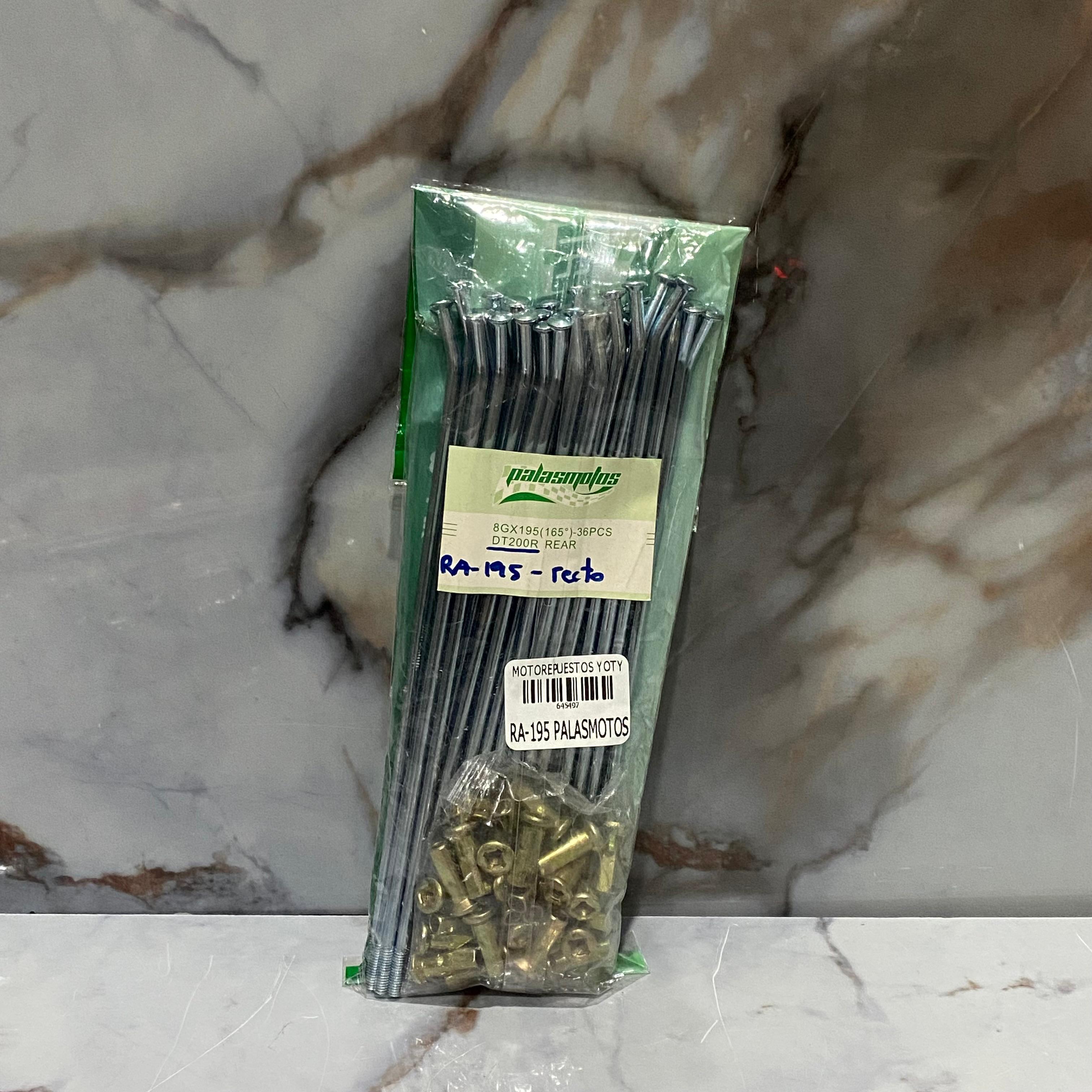 RADIOS 195 TRASEROS DT200 CROMADOS PALASMOTOS