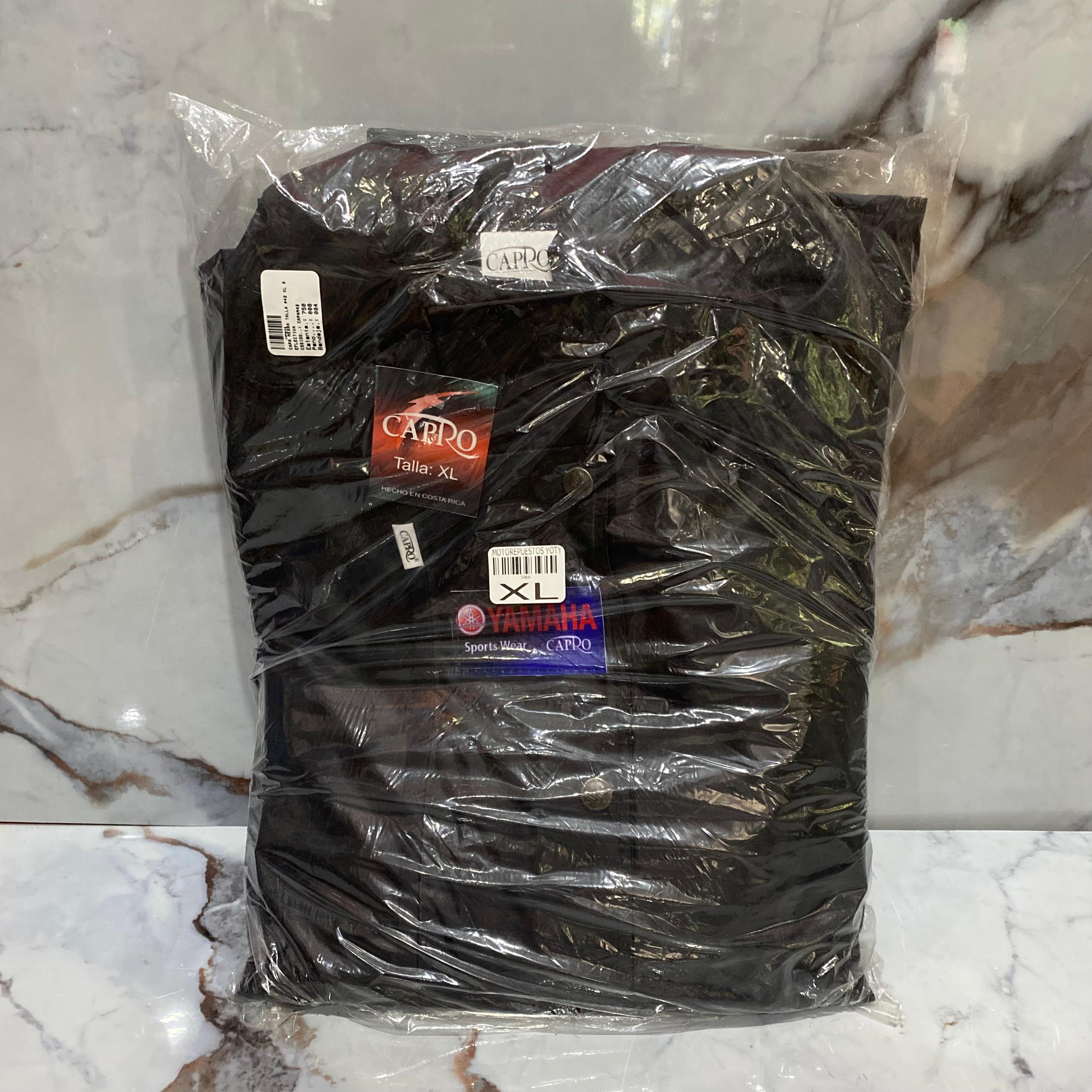 CAPA MOTOCICLISTA NEGRA CAPRO YAMAHA XL