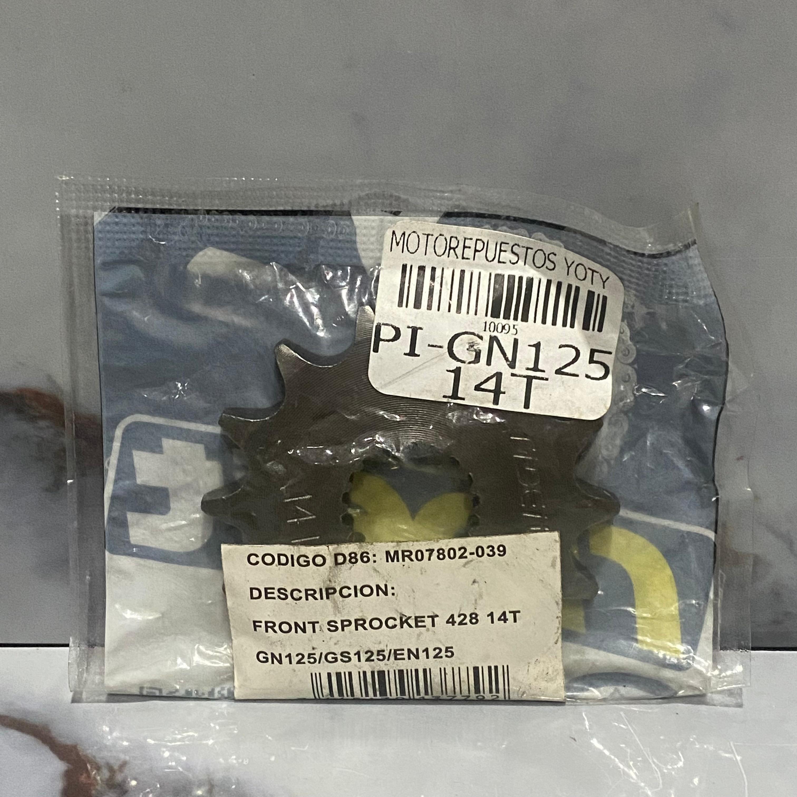 PIÑON DELANTERO DE GN/EN 14T