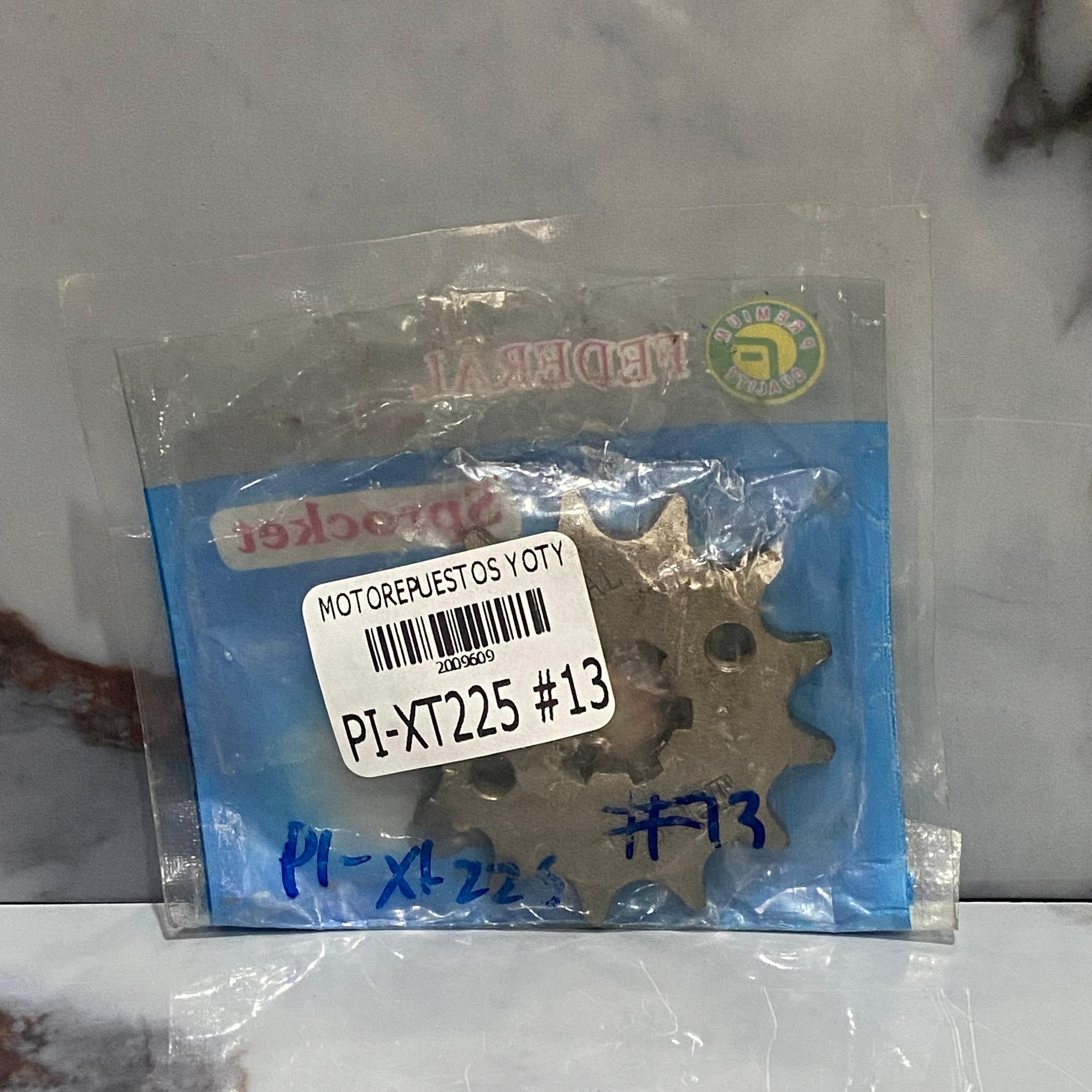 PIñON DELANTERO XT225/DTK/YBR #13