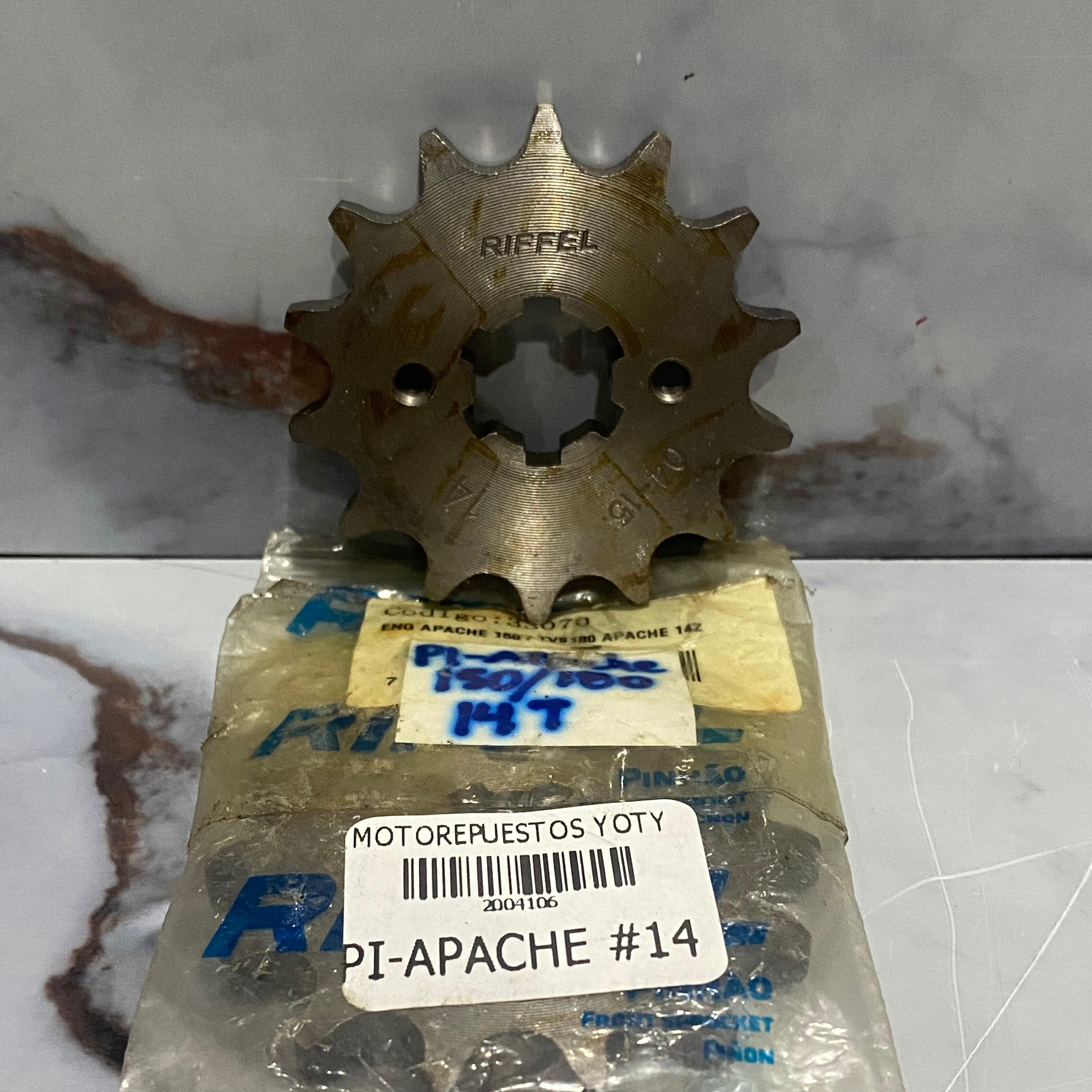 PIÑON DELANTERA APACHE-TVS 150/180#14