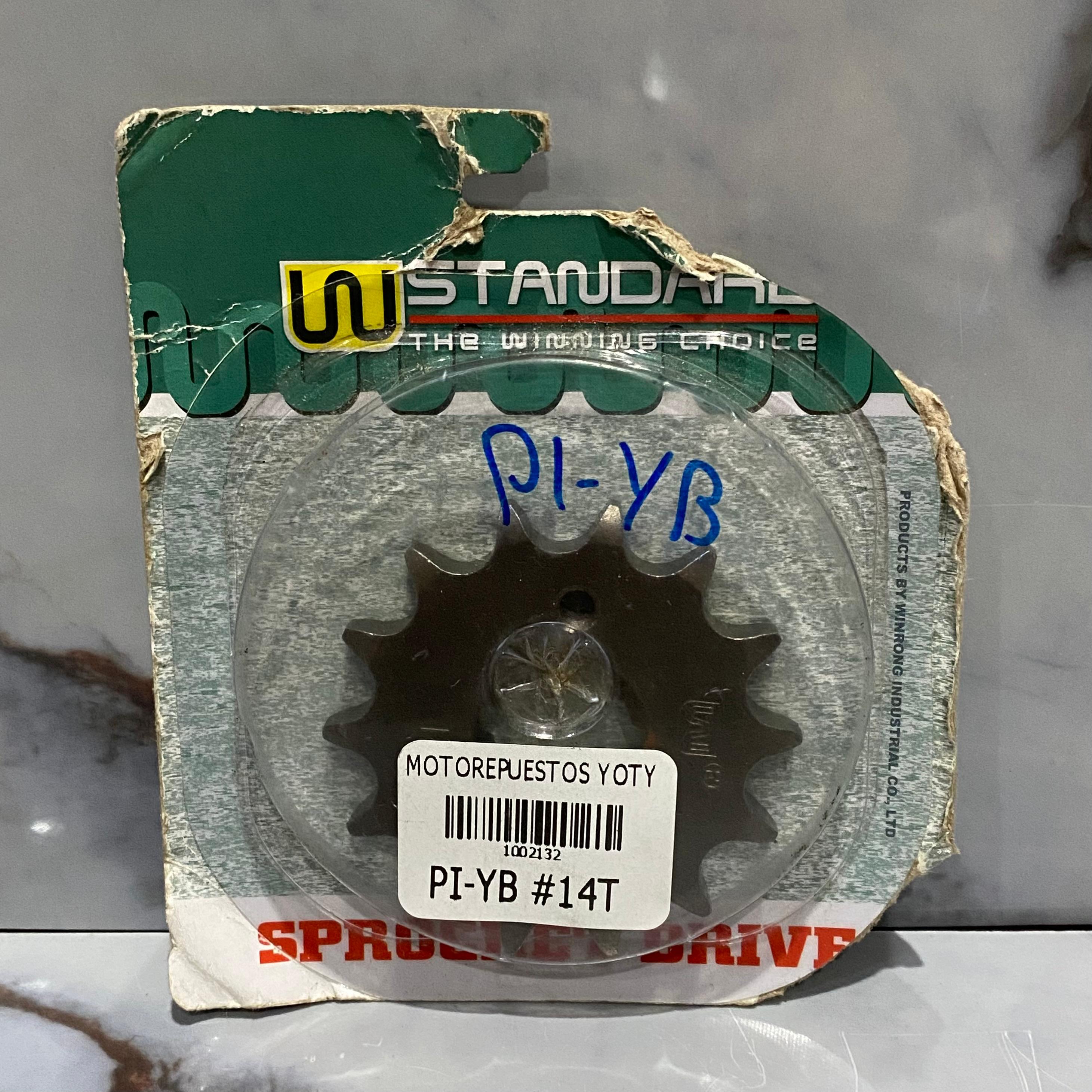 PIÑON DELANTERO YB #14T FRESADO GRANDE