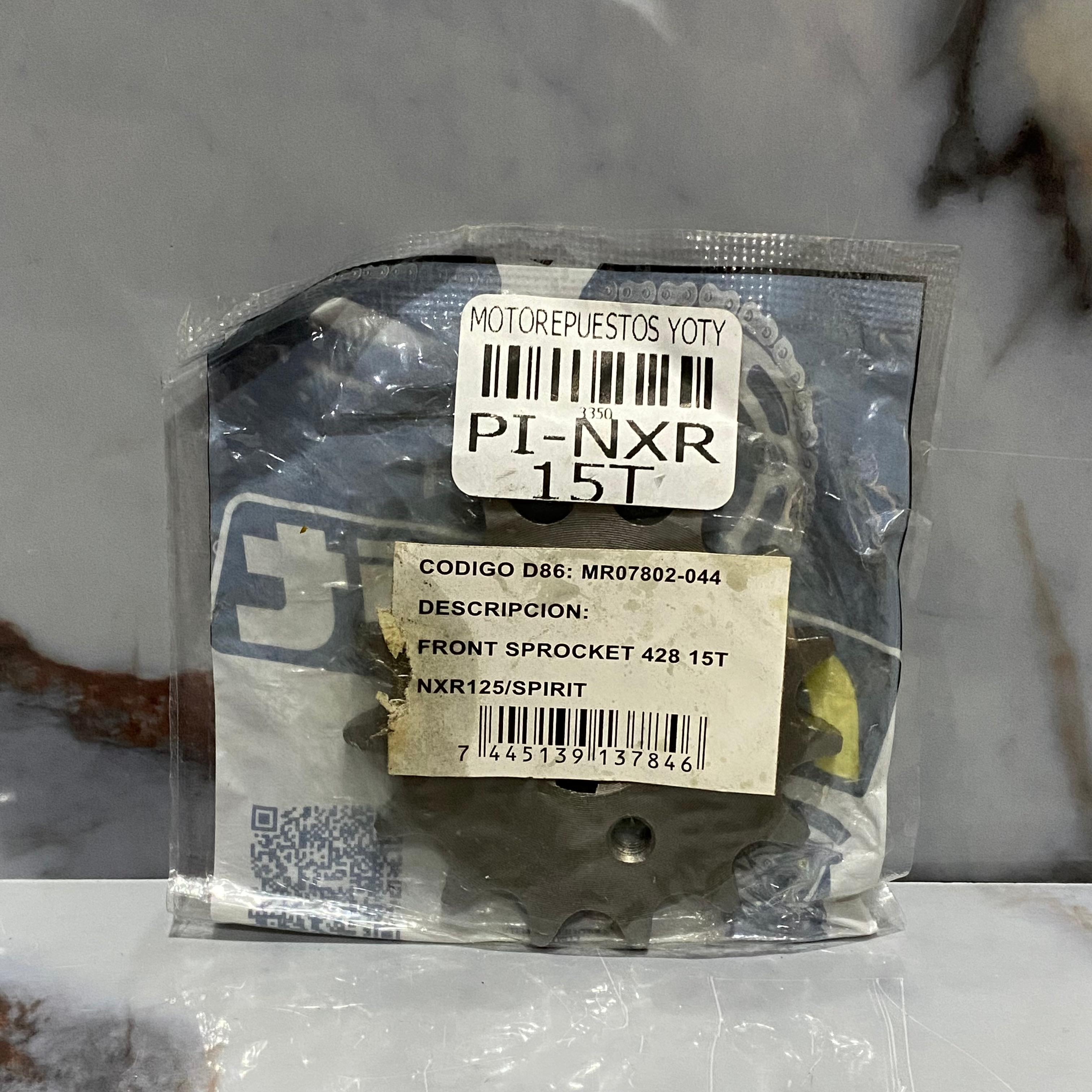 PIÑON DELANTERO 15T NXR125/XR150L