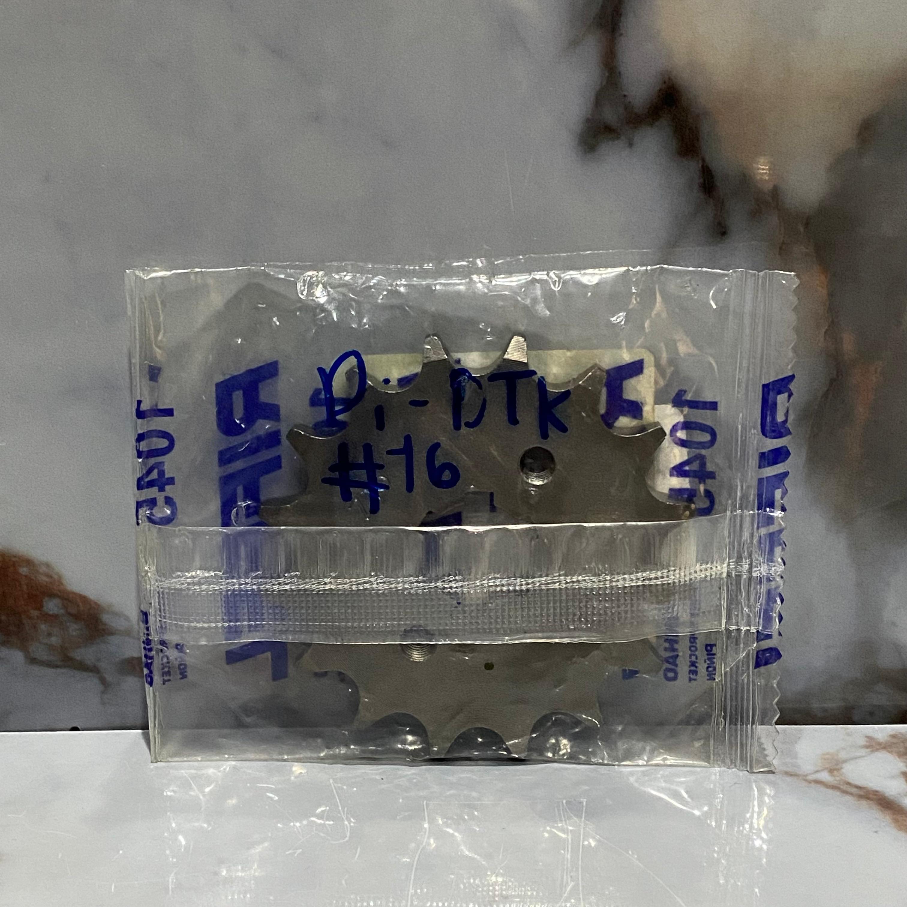 PIÑON DELANTERO DTK/XT225/YBR 16T