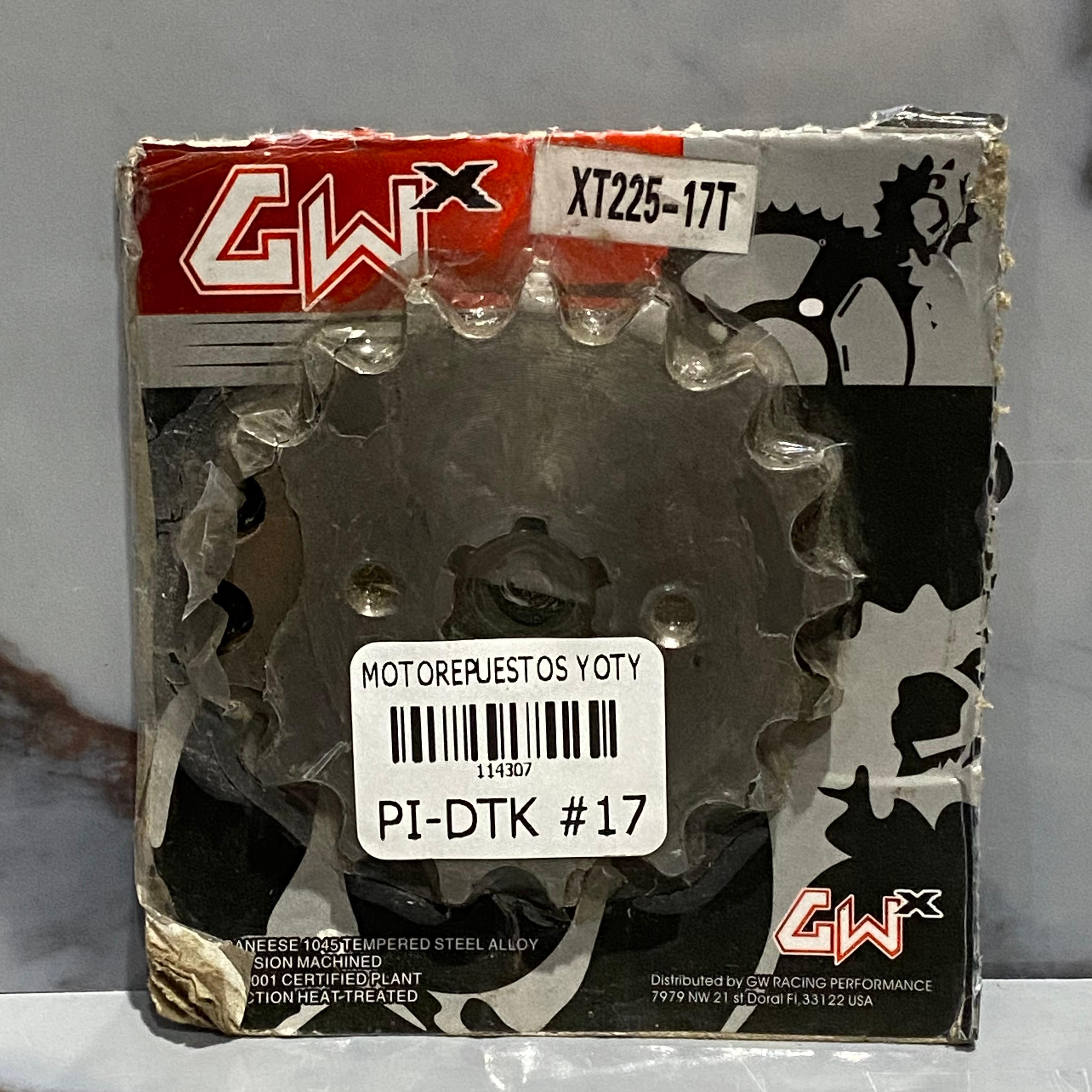 PIÑON DELANTERO DTK/YBR/XT225 #17