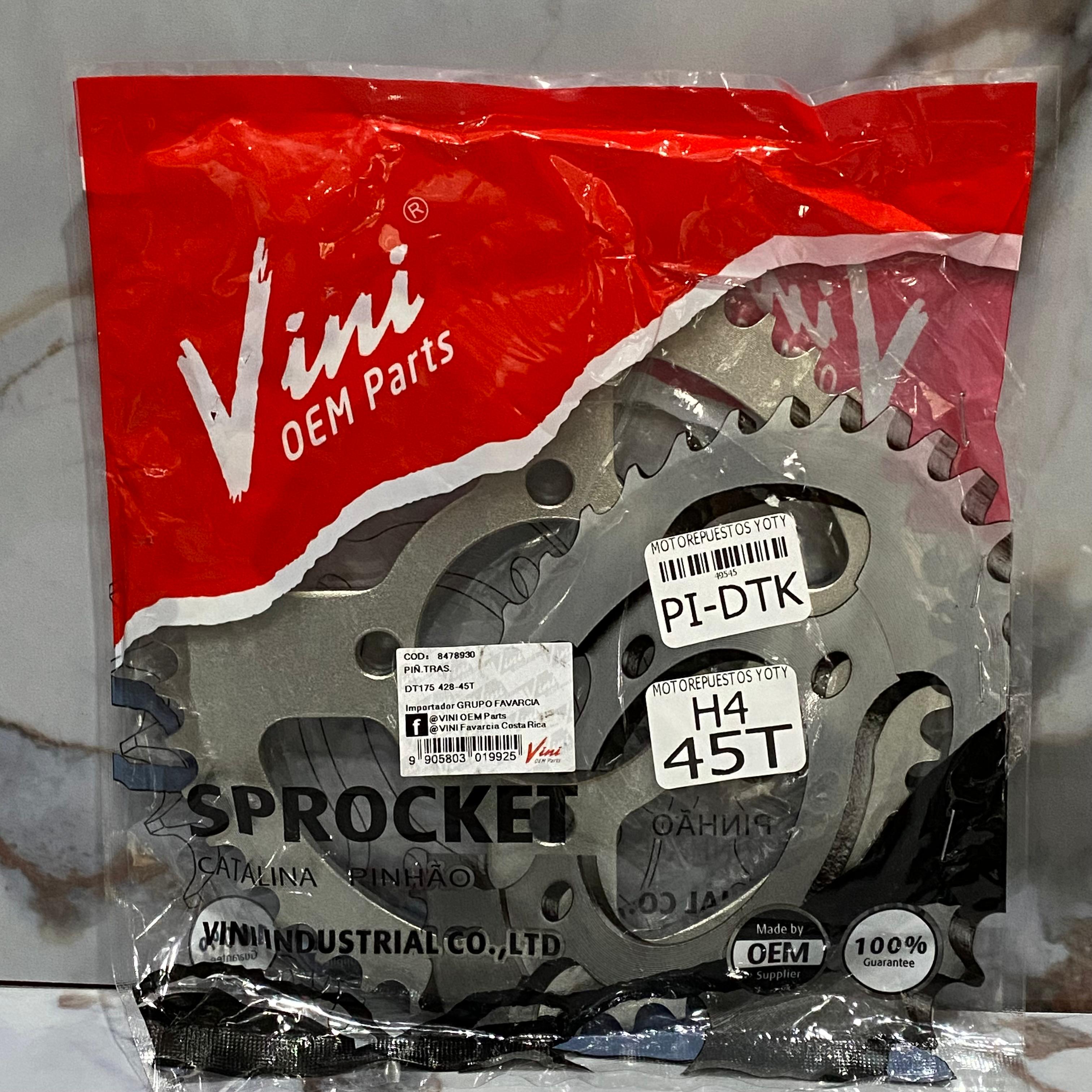 PIÑON TRASERO 4 HUECOS DTK175 #45