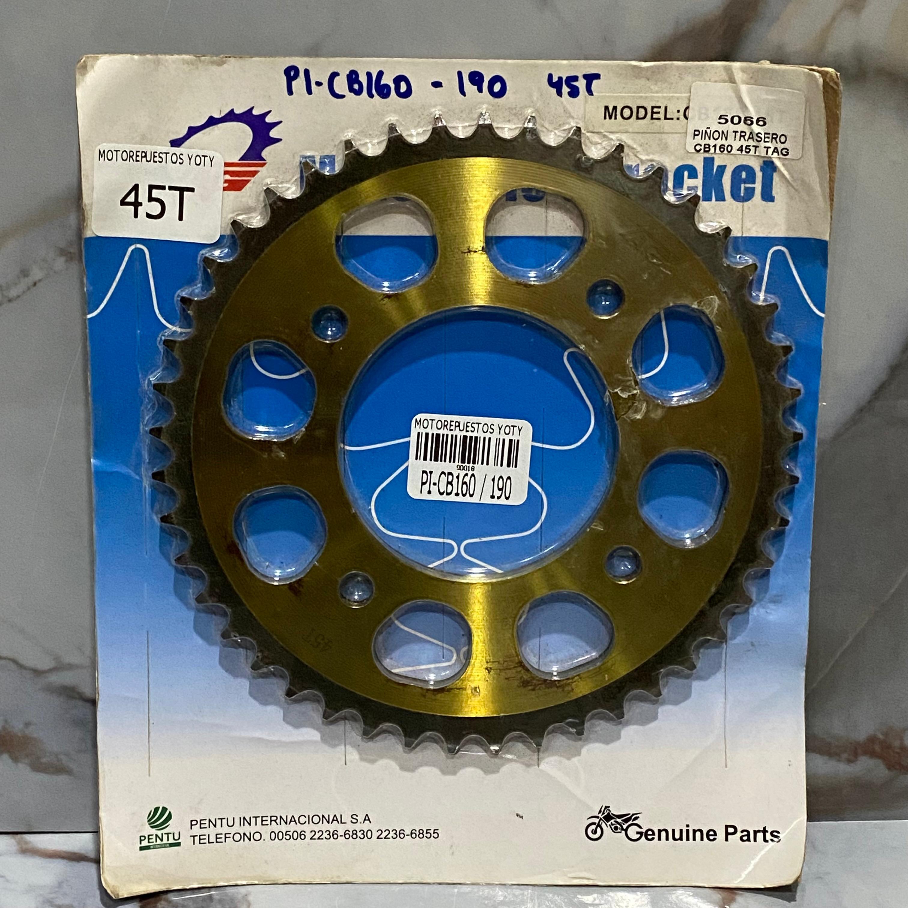 PIÑON TRASERO CB160 / 190 45T