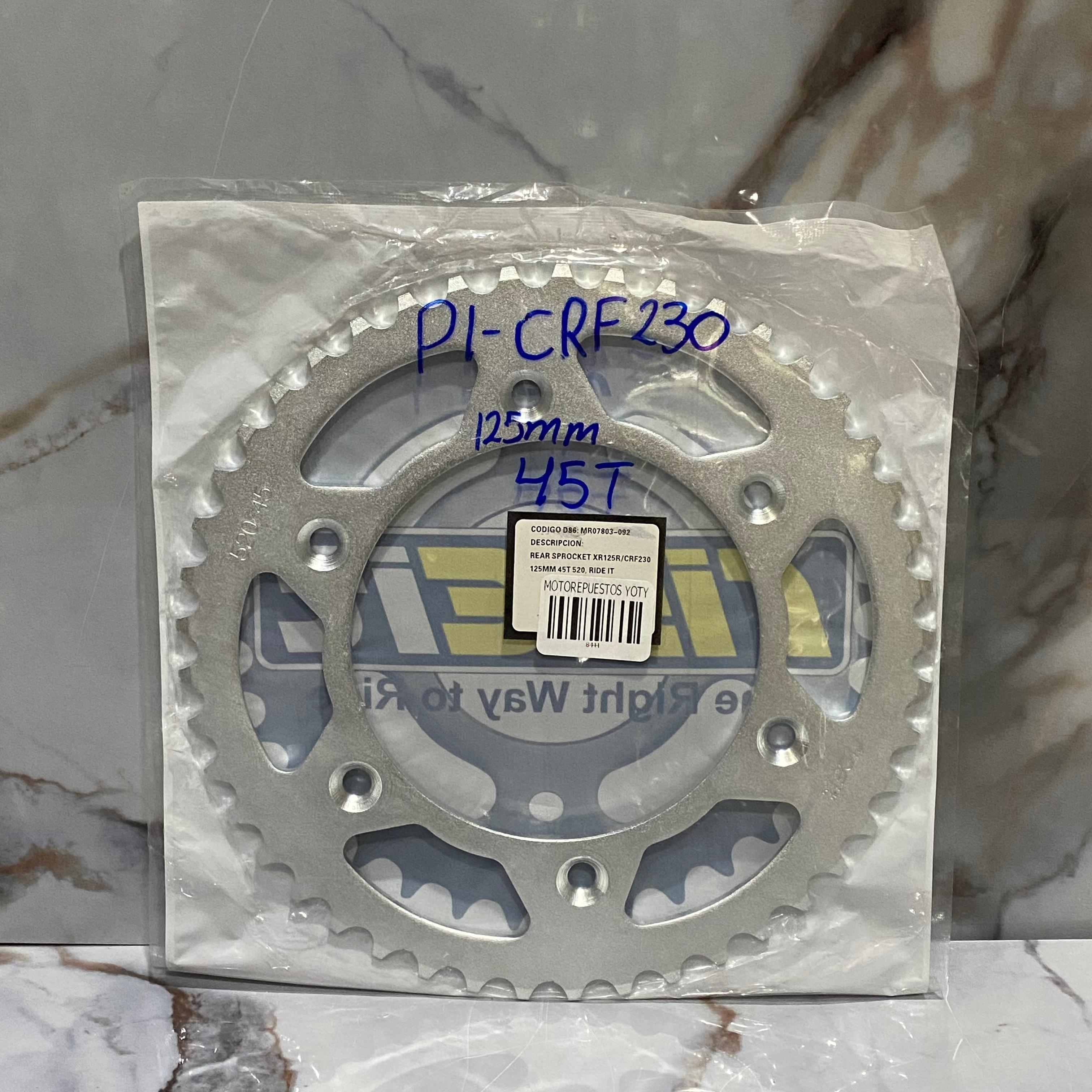 PIÑON TRASERO CRF230/XR250-400 125MM #45