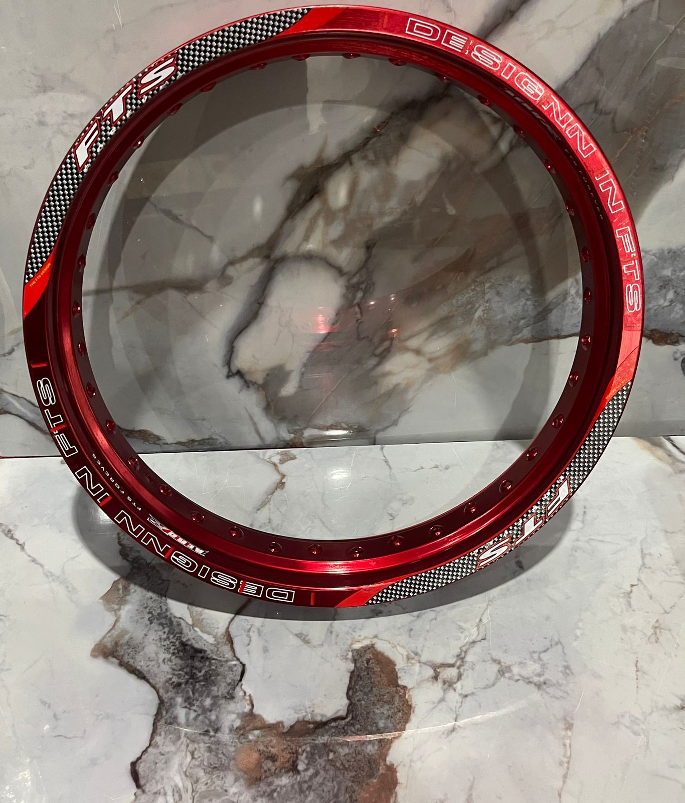 Cinta 250x17 Roja Decorada *FTS*