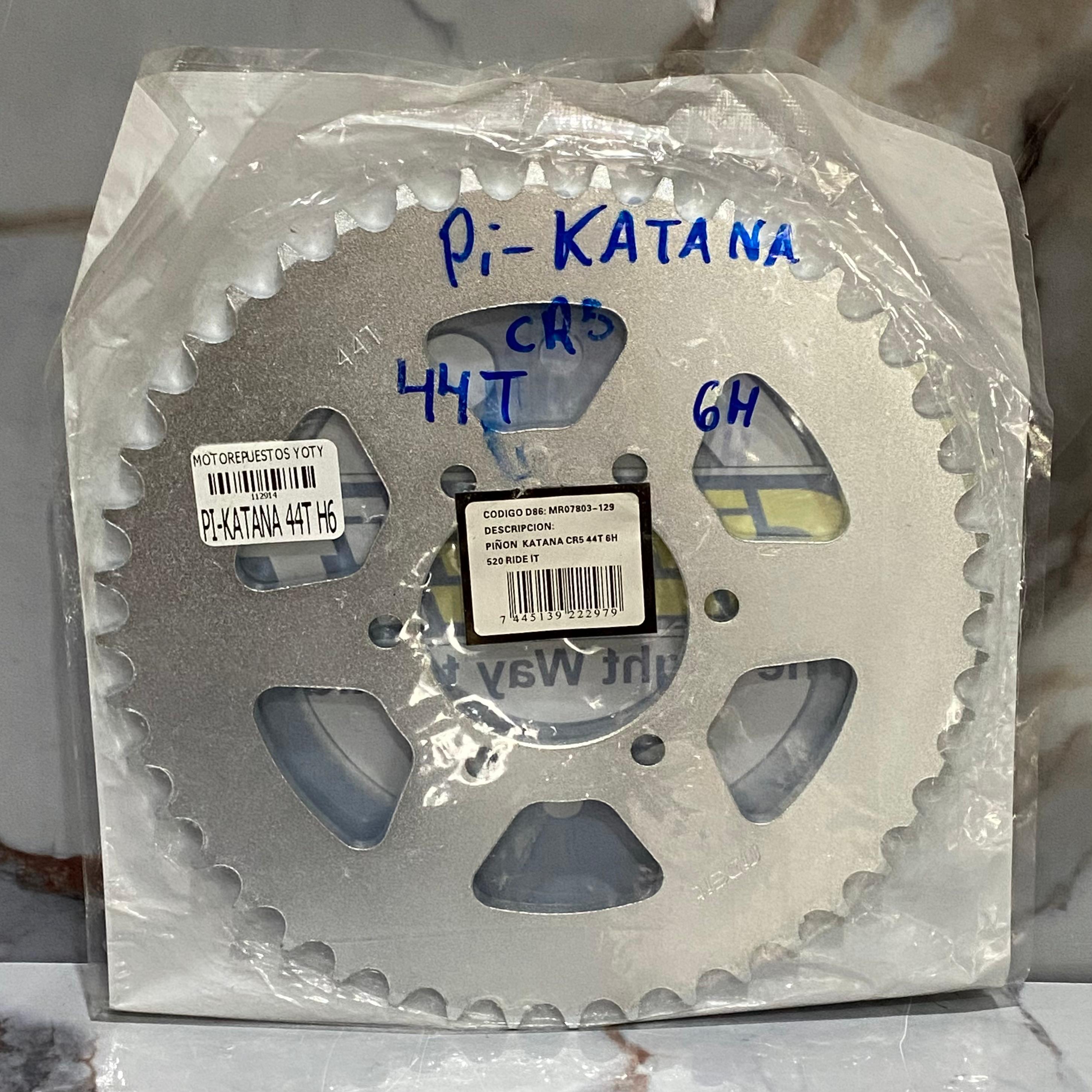 PIÑON TRASERO KATANA CR5 44T 6H