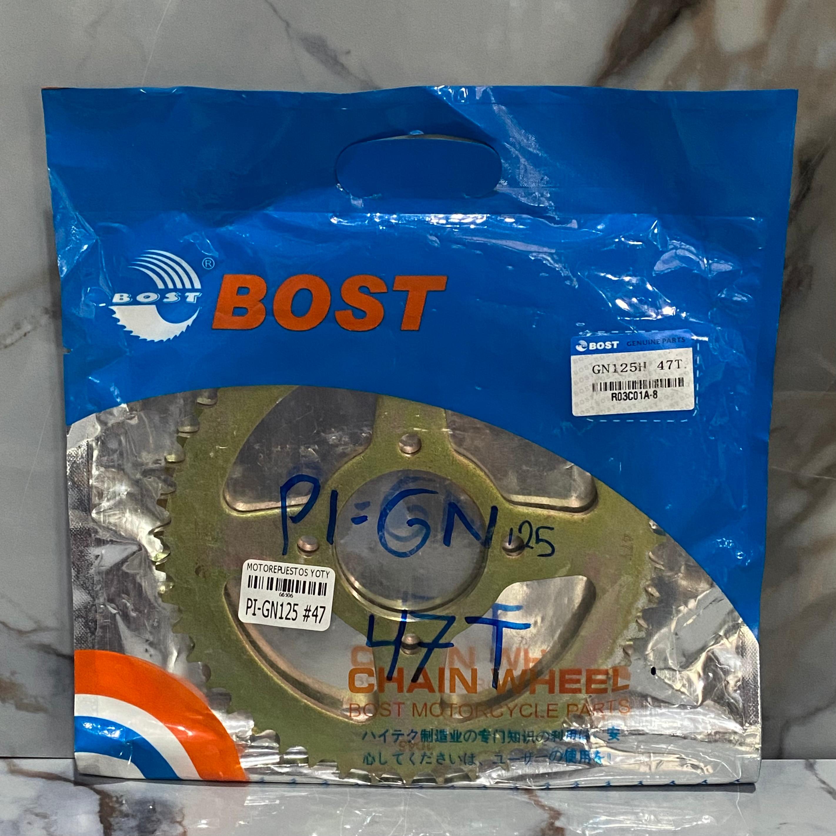 PIÑON TRASERO GN125 47T