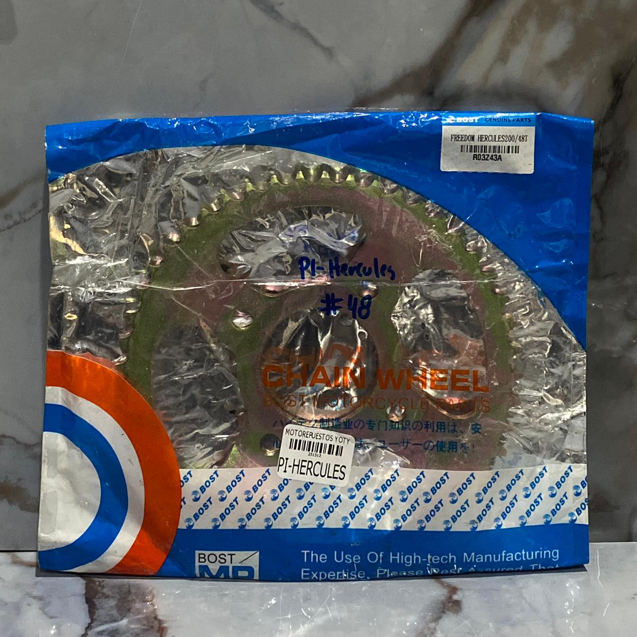 PIÑON TRASERO HERCULES 48T CURVO