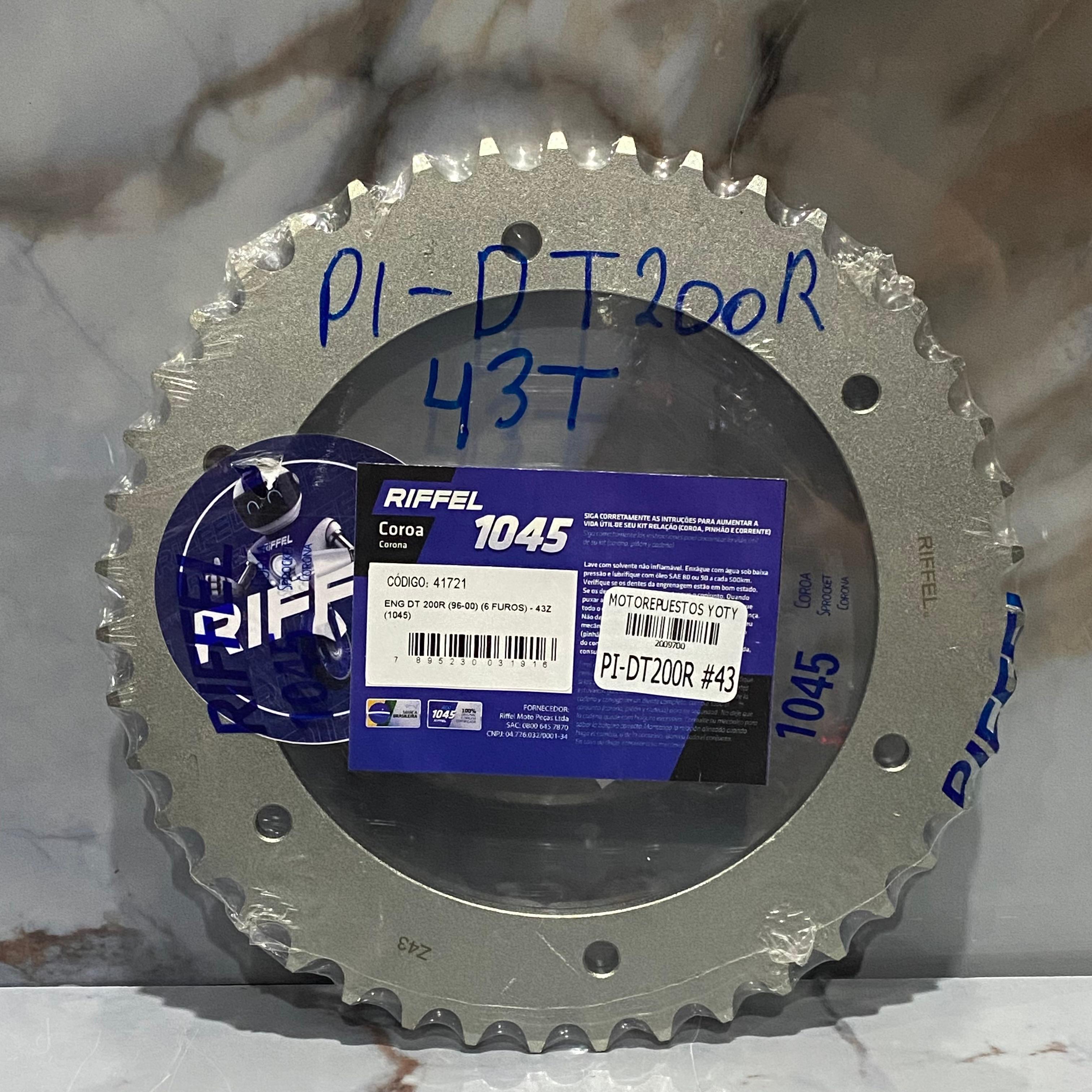 PIÑON TRASERO DT200R 520 #43