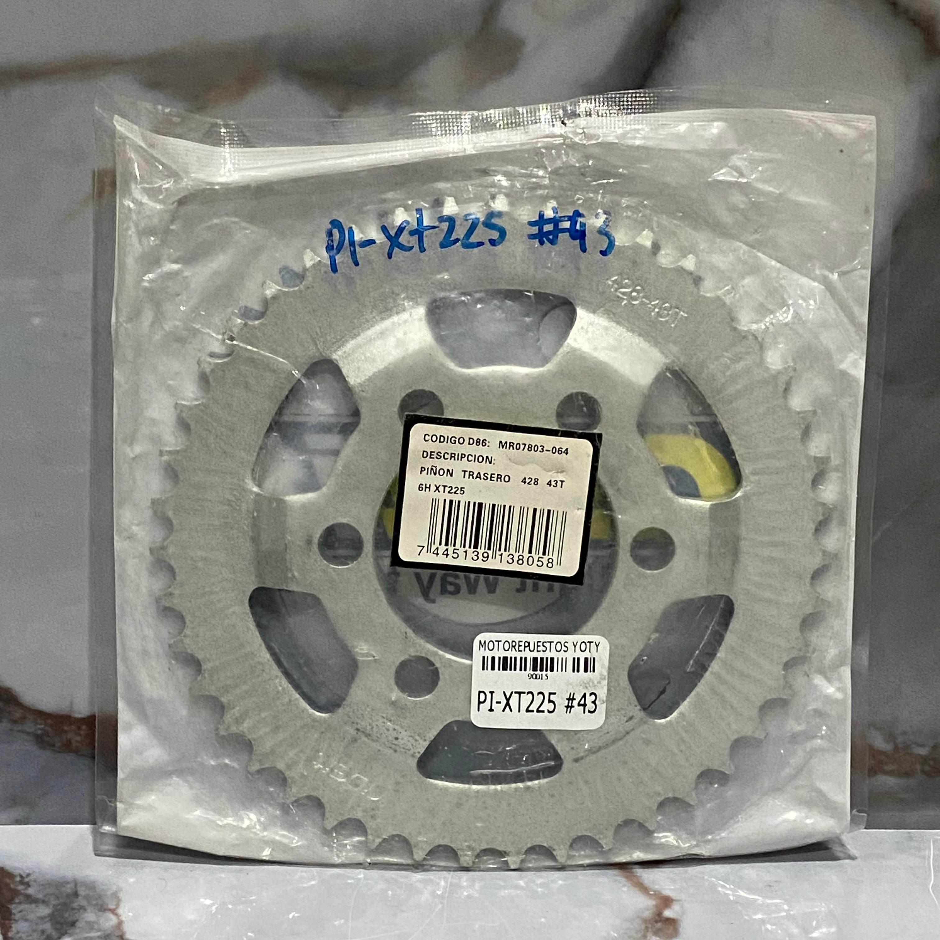 PIÑON TRASERO XT225 #43 FRENO TAMBOR