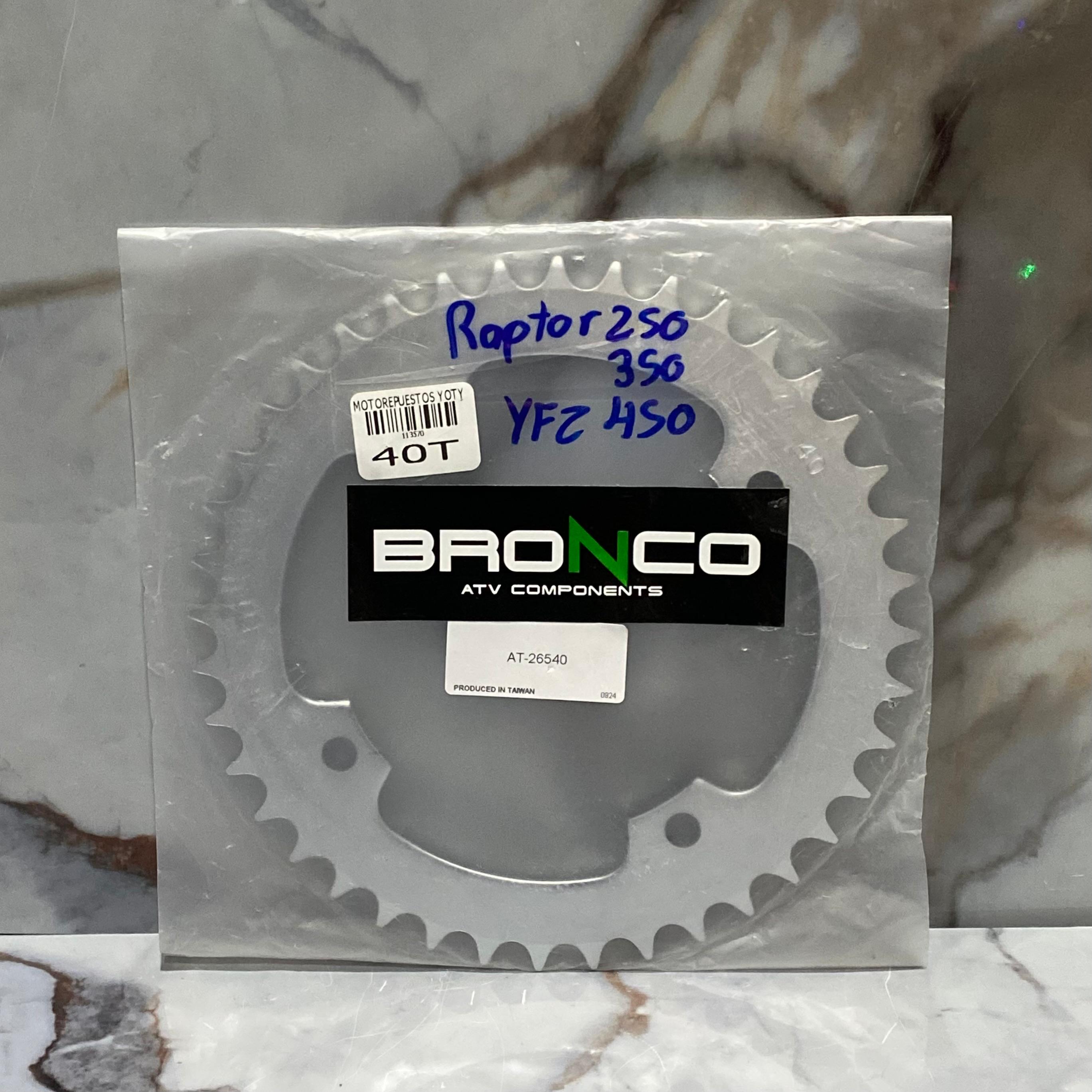 PIÑON TRASERO 40T RAPTOR250/350/700 BRONCO