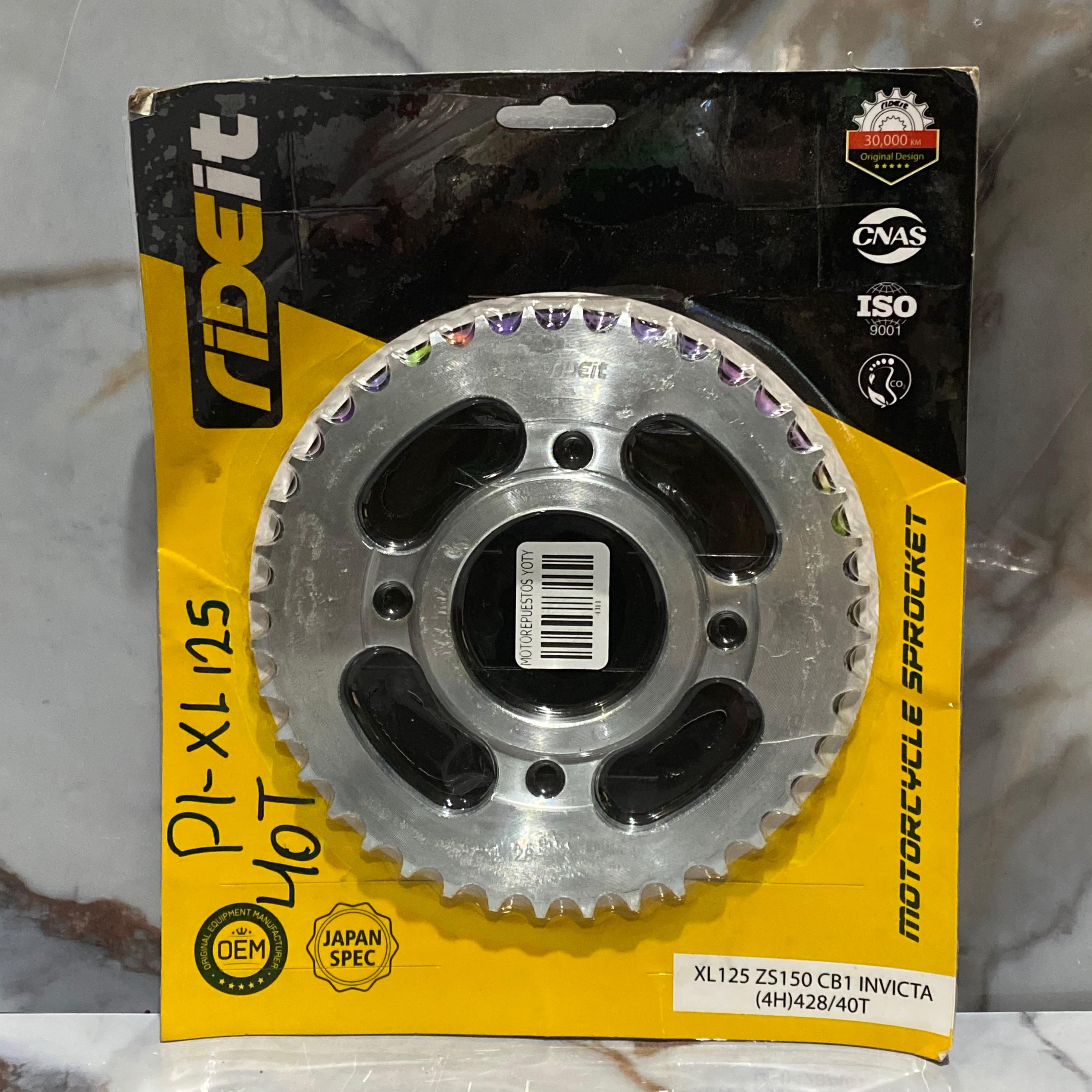 PIÑON TRASERO XL125/ZS150 #40