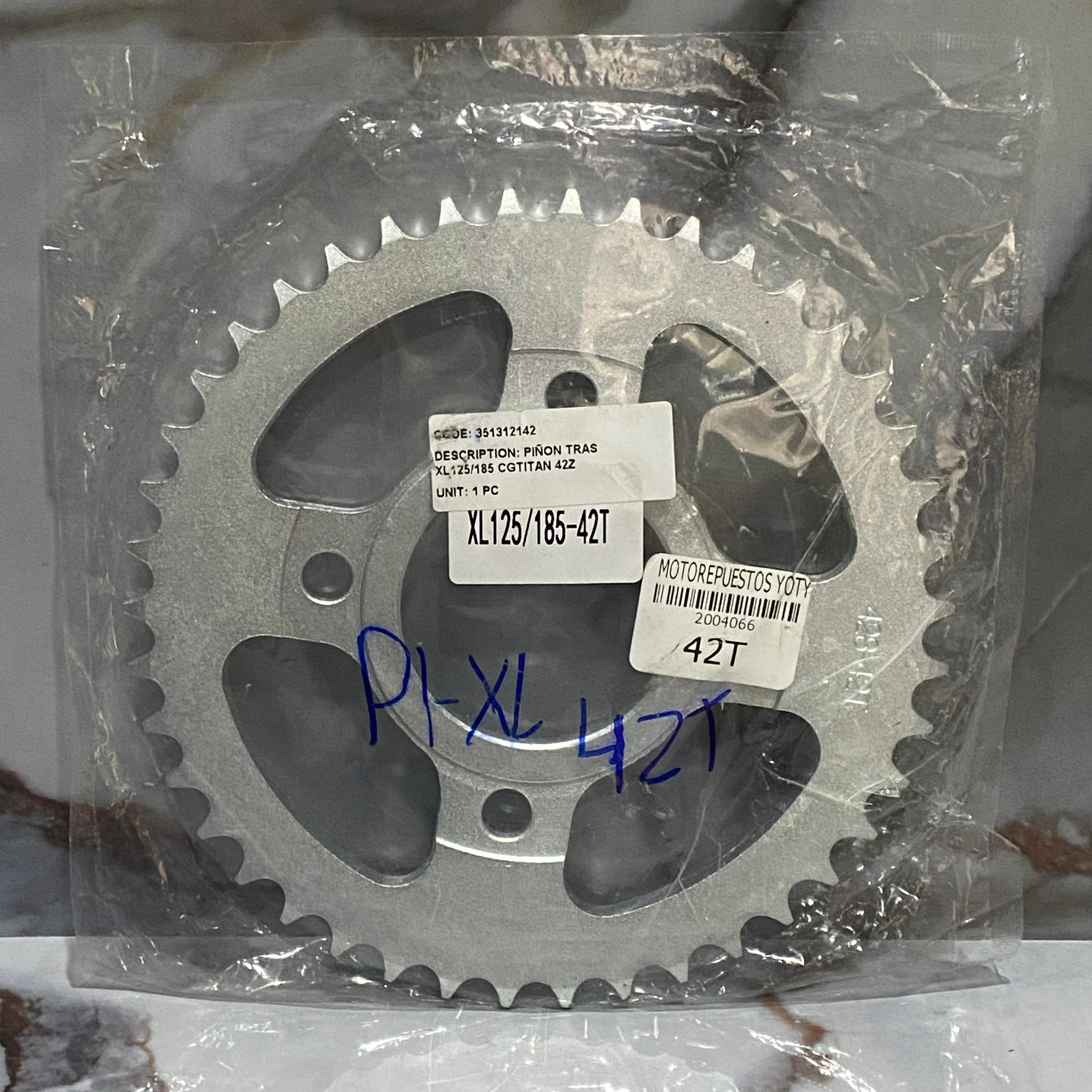PIÑON TRASERO XL125/ZS150 42T