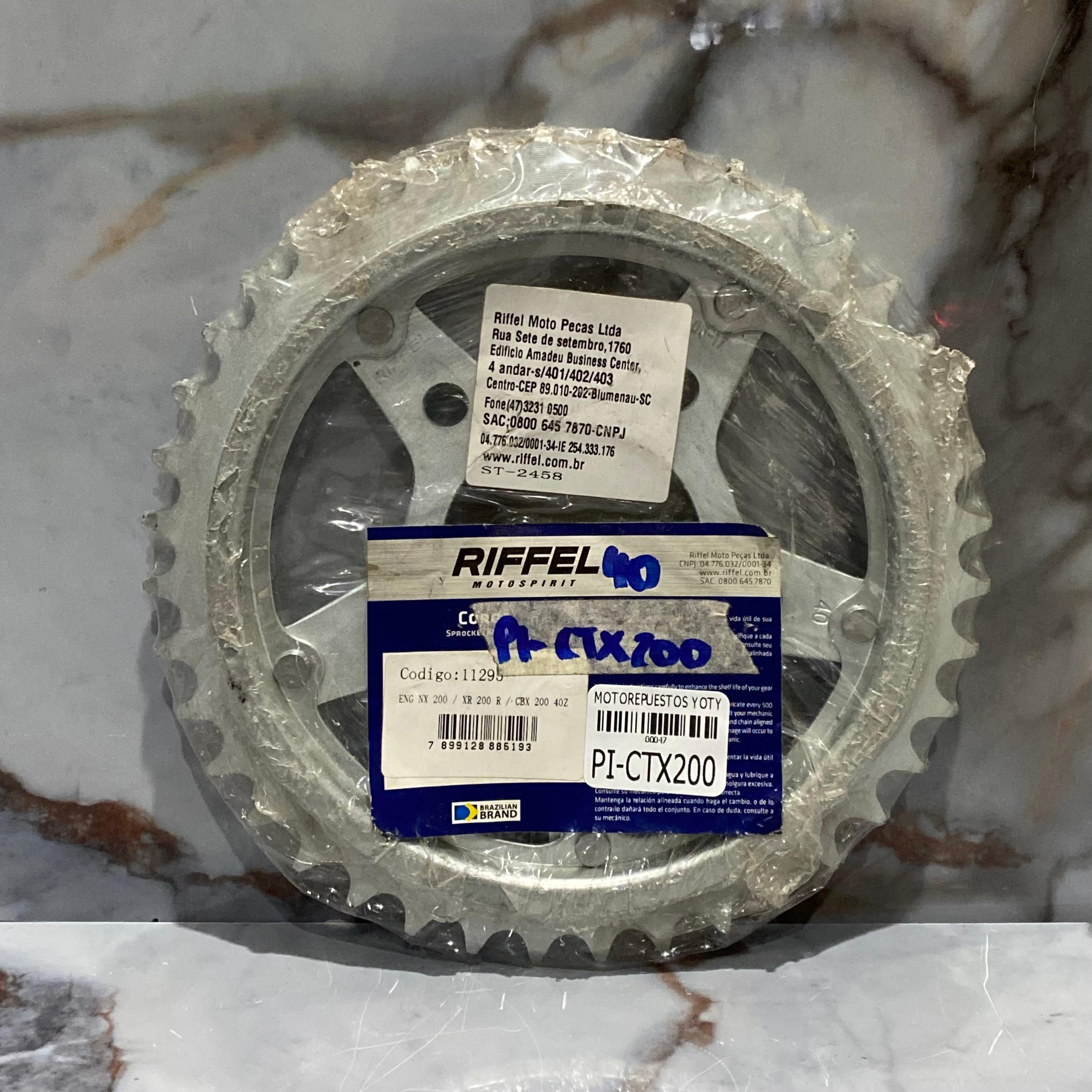 PIÑON TRASERO CTX200+XL200 520 40T RIFEEL