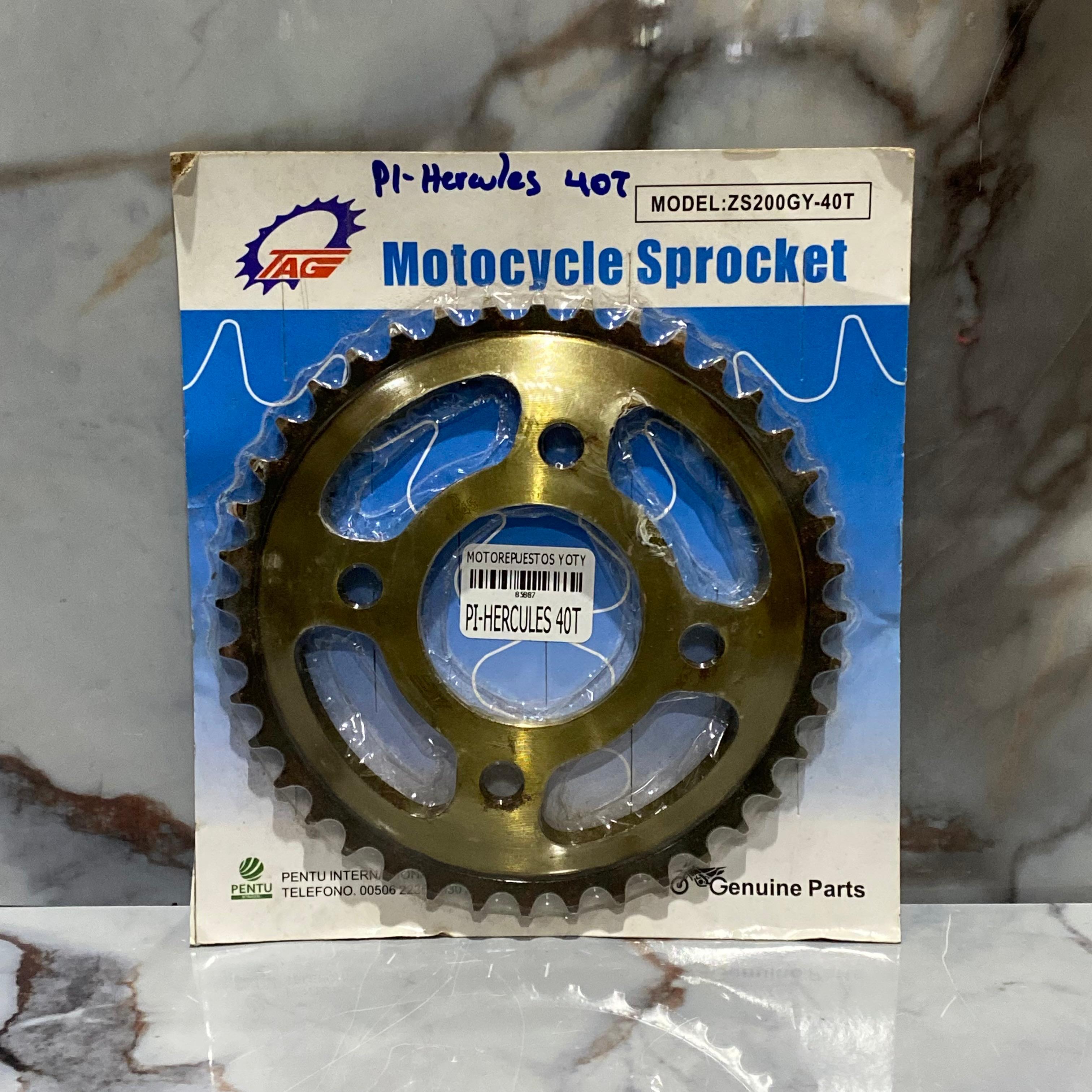 PIÑON TRASERO HERCULES 40T CURVO