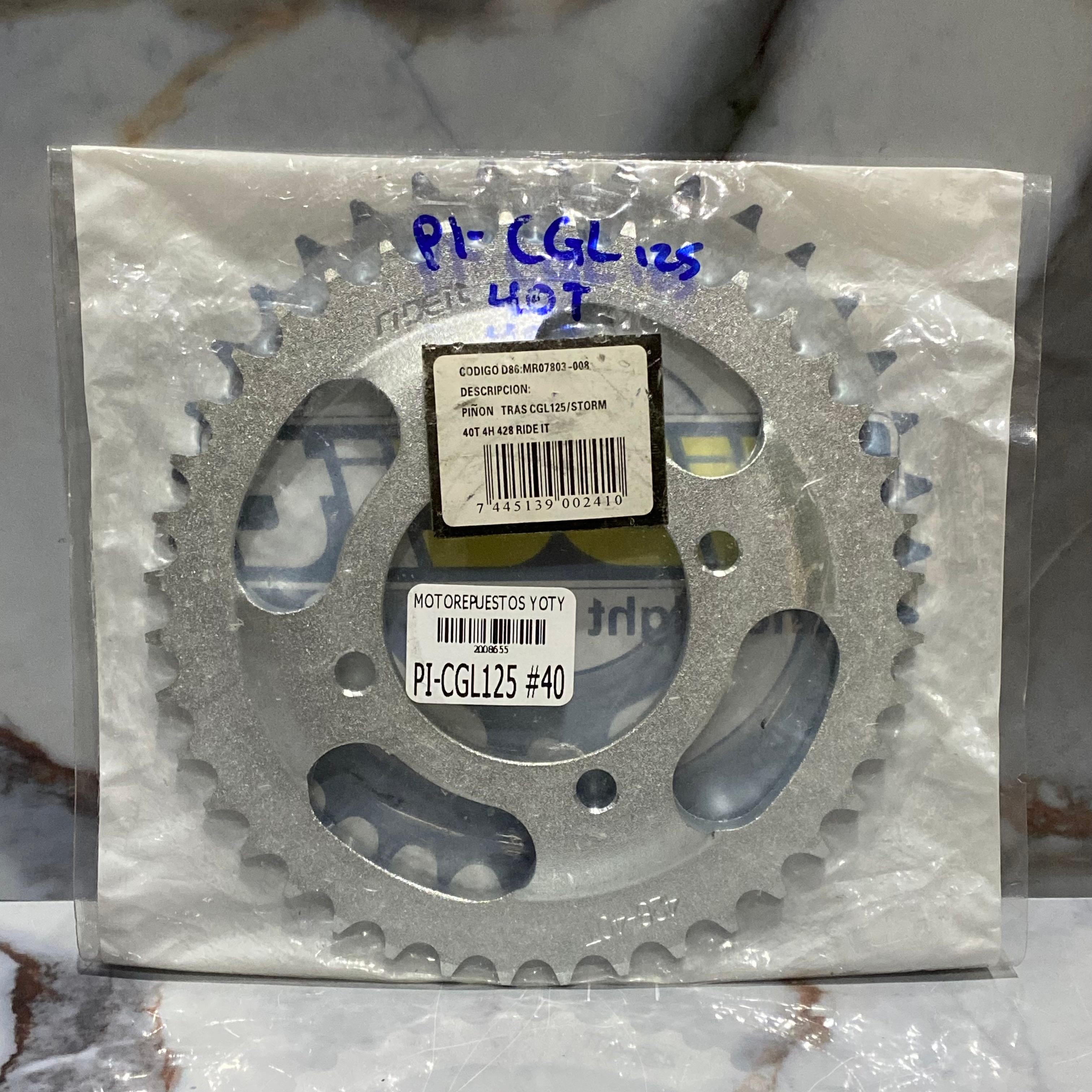 PIÑON TRASERO CGL125 #40