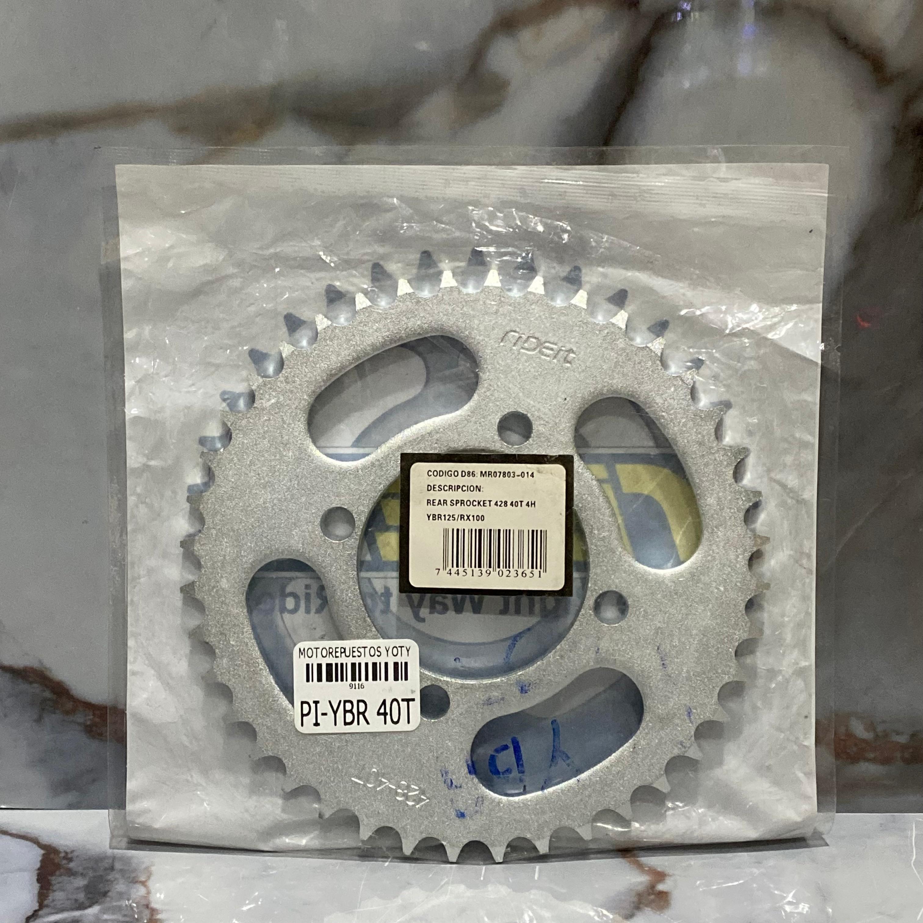 PIÑON TRASERO YBR 125 40T