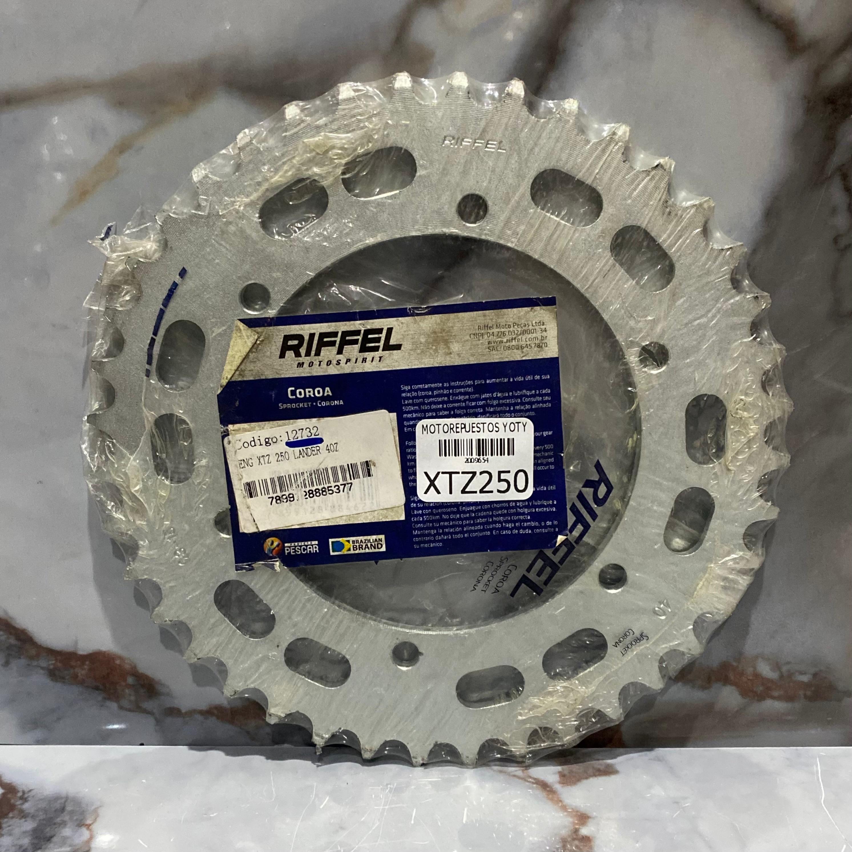 PIÑON TRASERO XTZ250 40T 520