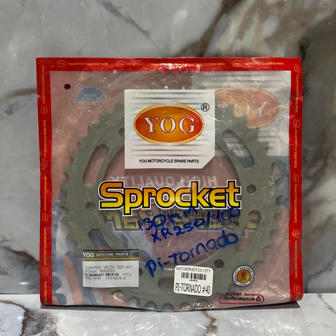 PIÑON TRASERO #40 TORNADO YOG 130CM