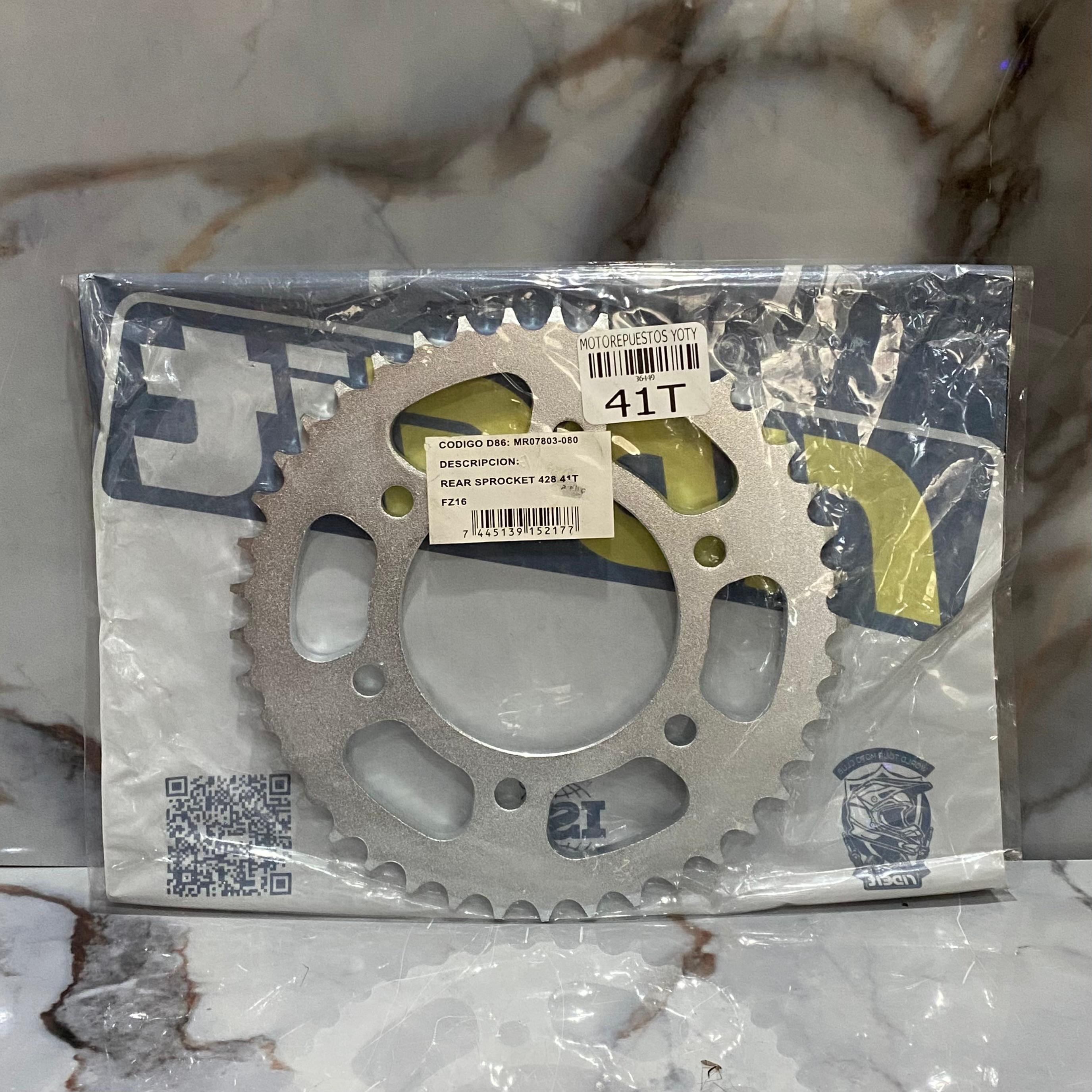 PIÑON TRASERO FZ16 41T