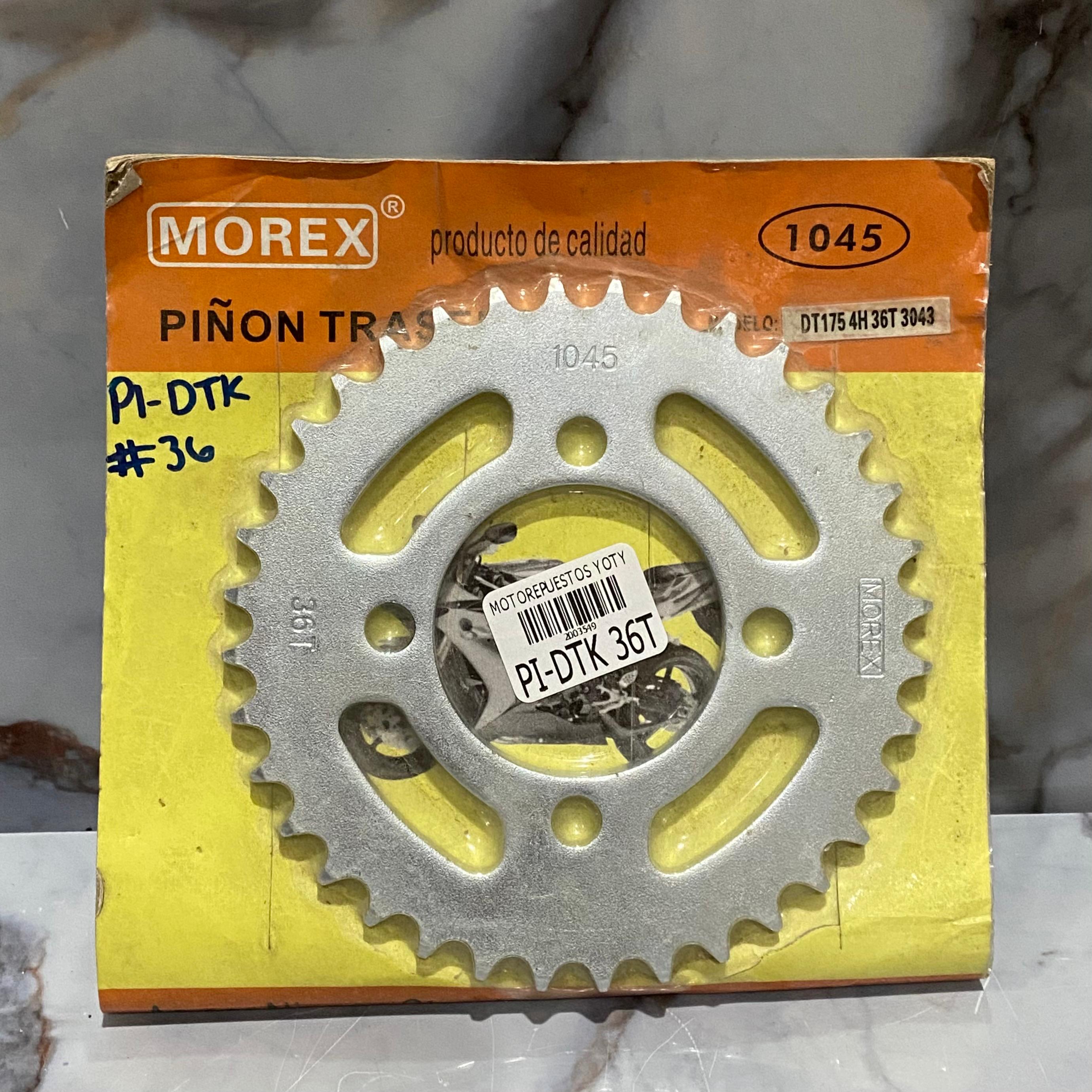 PIÑON TRASERO DTK #36 4 HUECOS MOREX