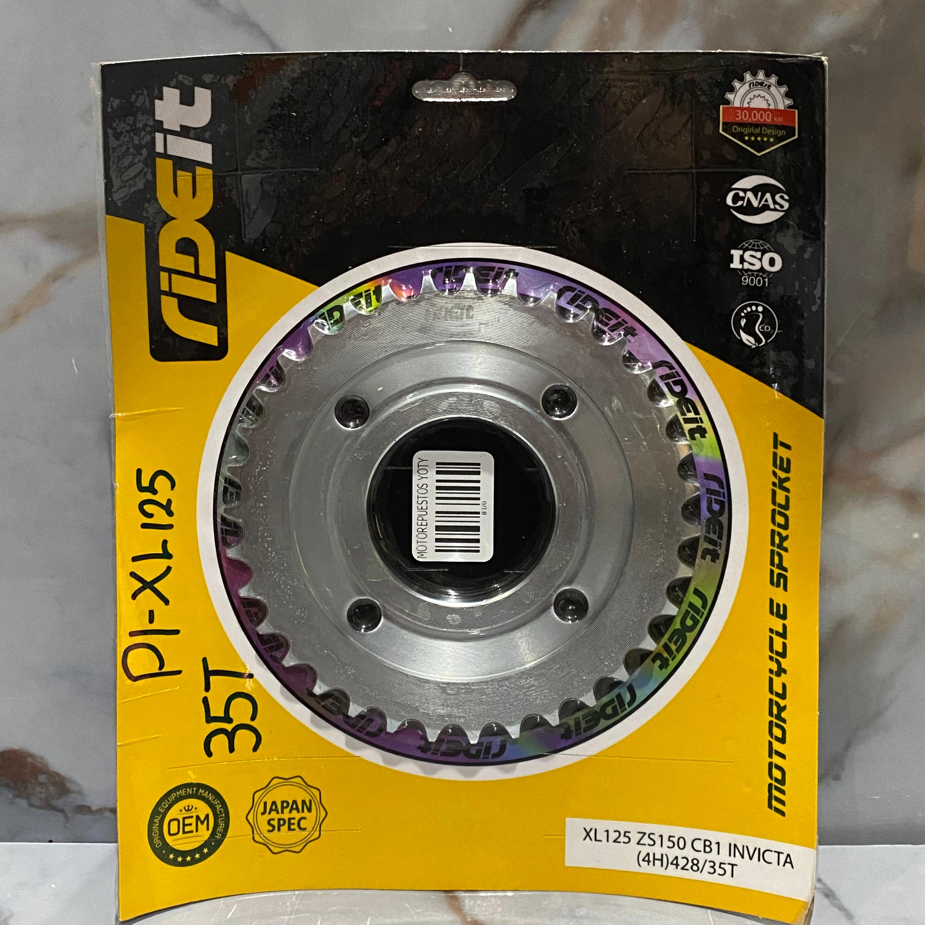 PIÑON TRASERO XL125-ZS 35T