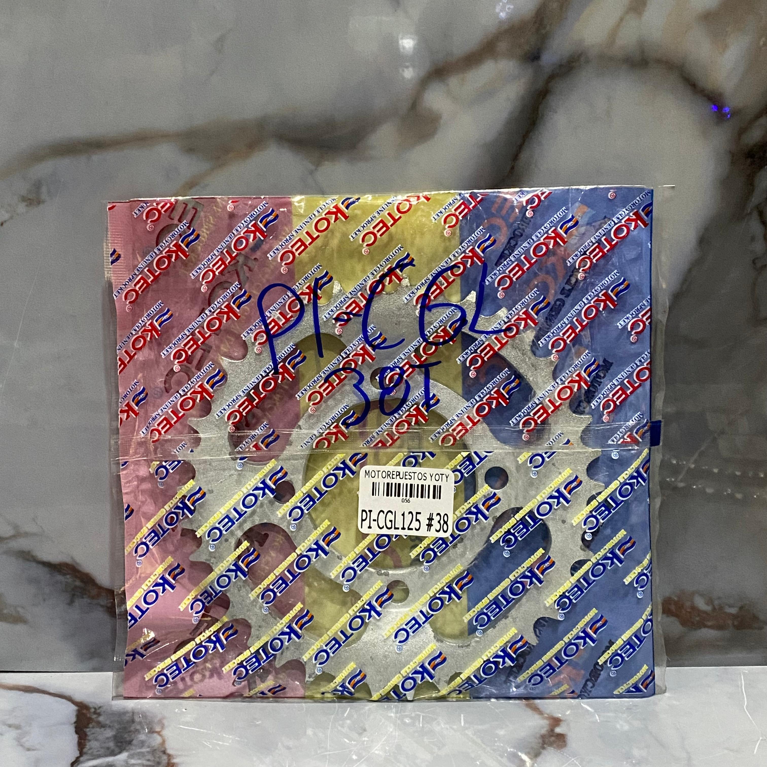 PIÑON TRASERO CGL125 -38T