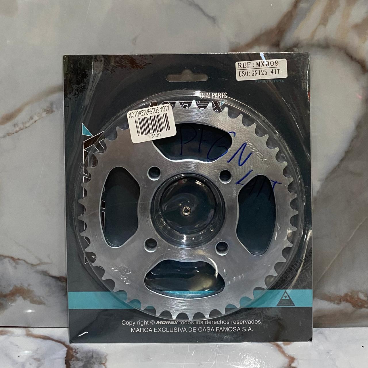 PIÑON TRASERO GN125 41T-428