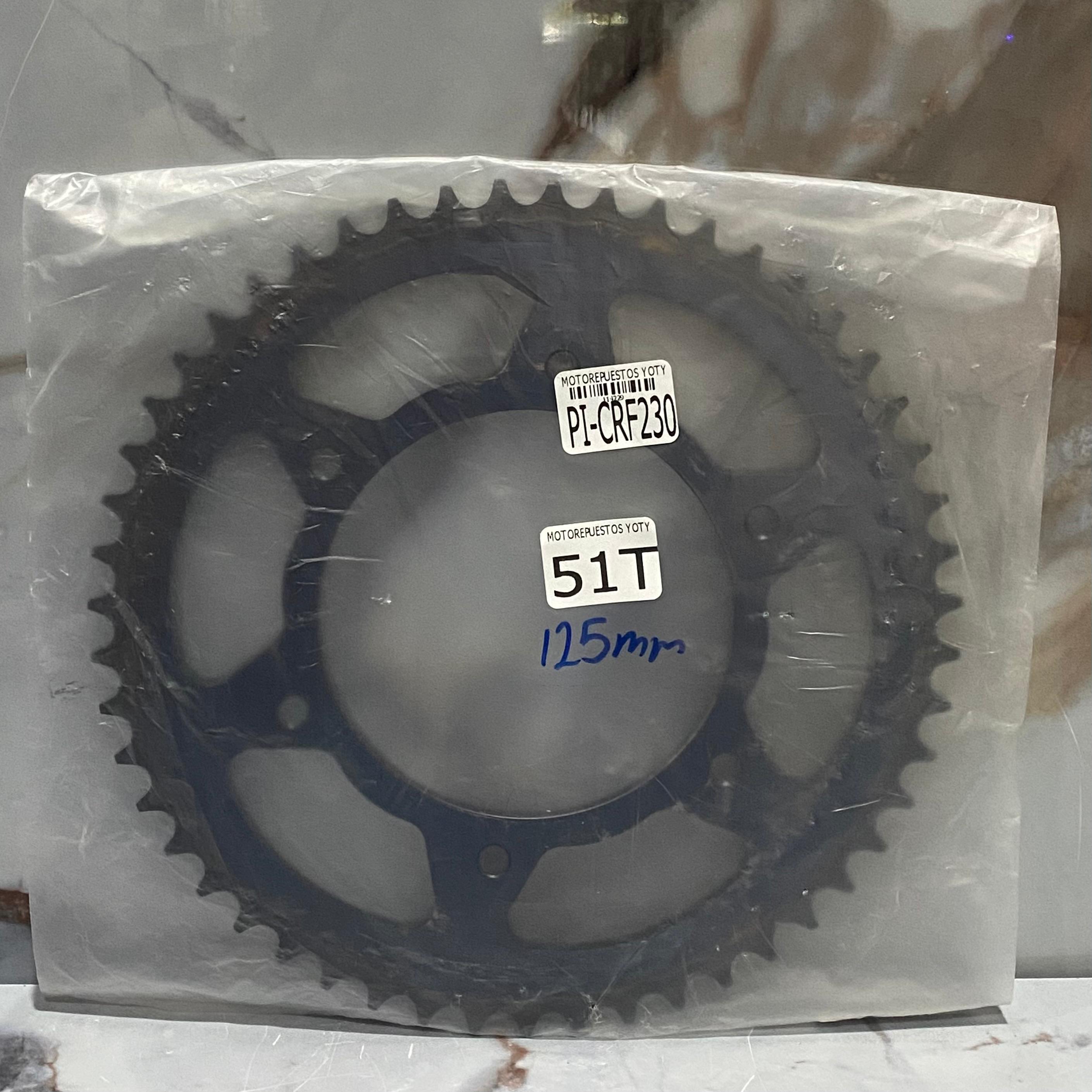 PIÑON TRASERO CRF230 125MM 51T