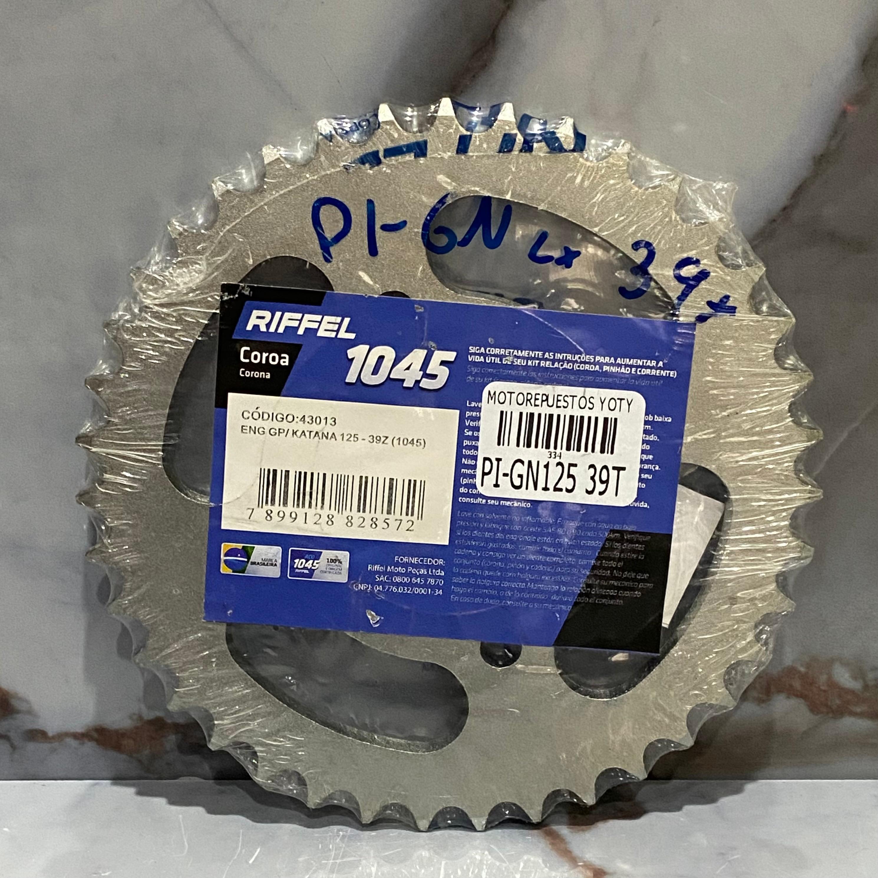 PIÑON TRASERO GN125/EN125 39T