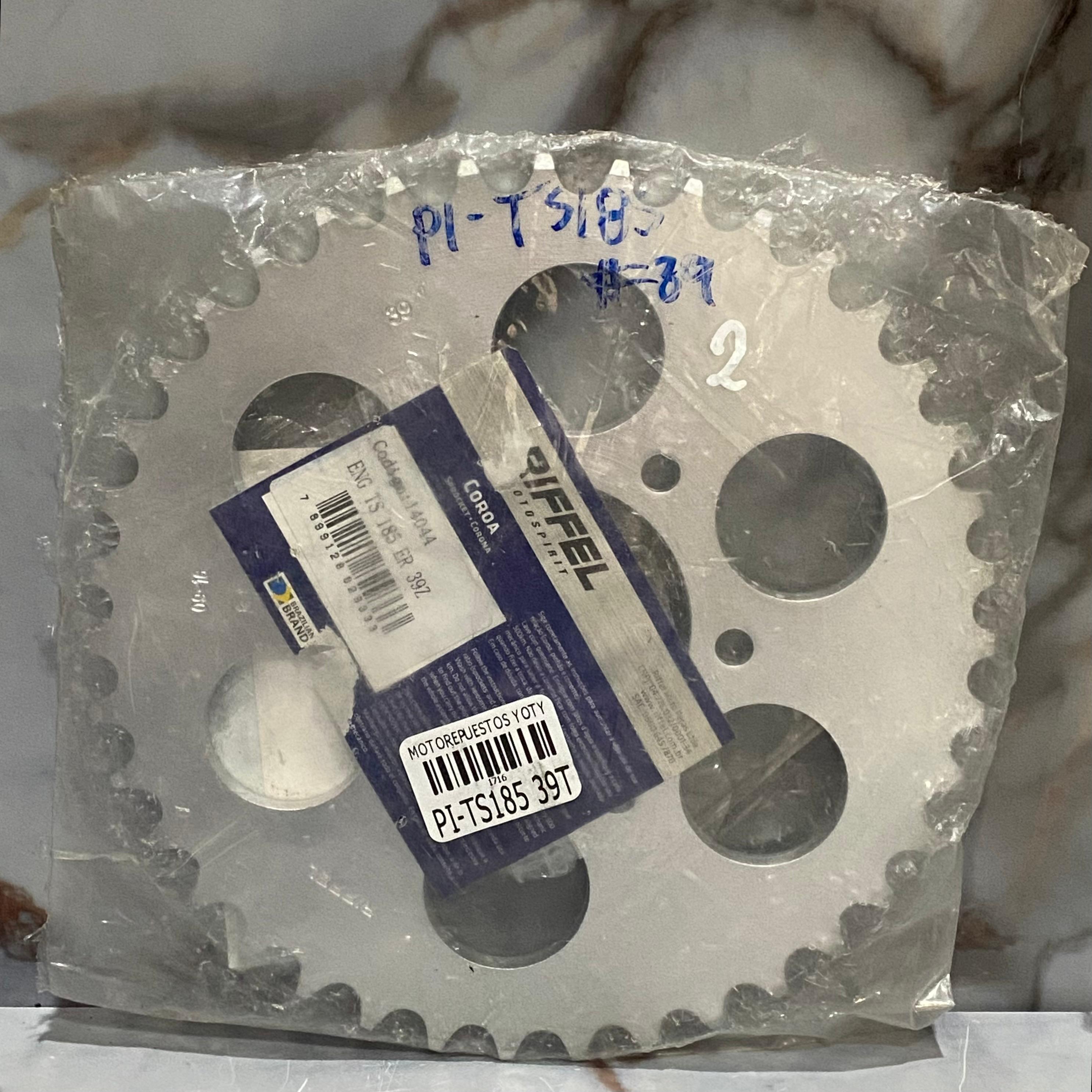 PIÑON TRASERO TS185 #39 520 RIFFEL