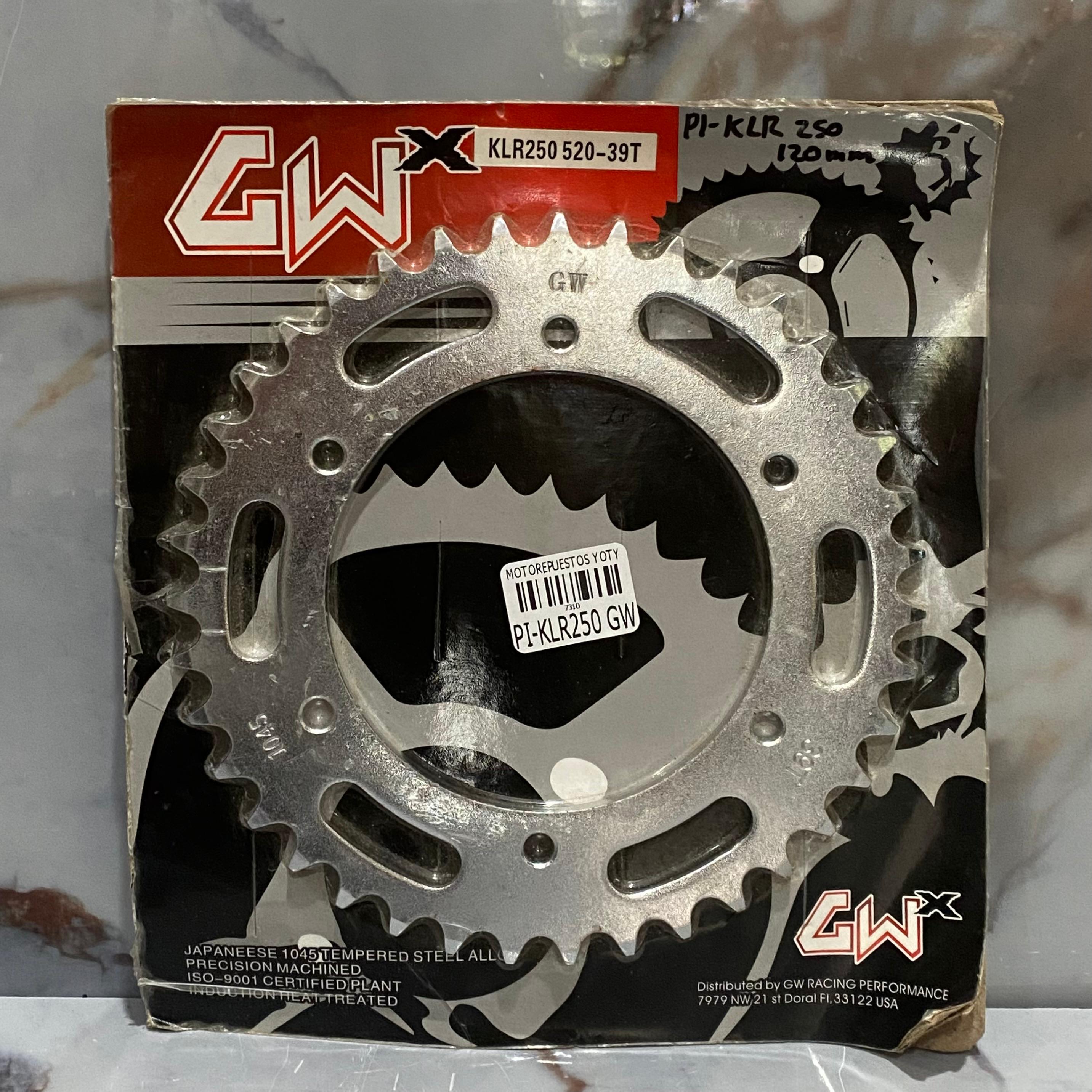 PIÑON TRASERO KLR250 GW 120MM 39