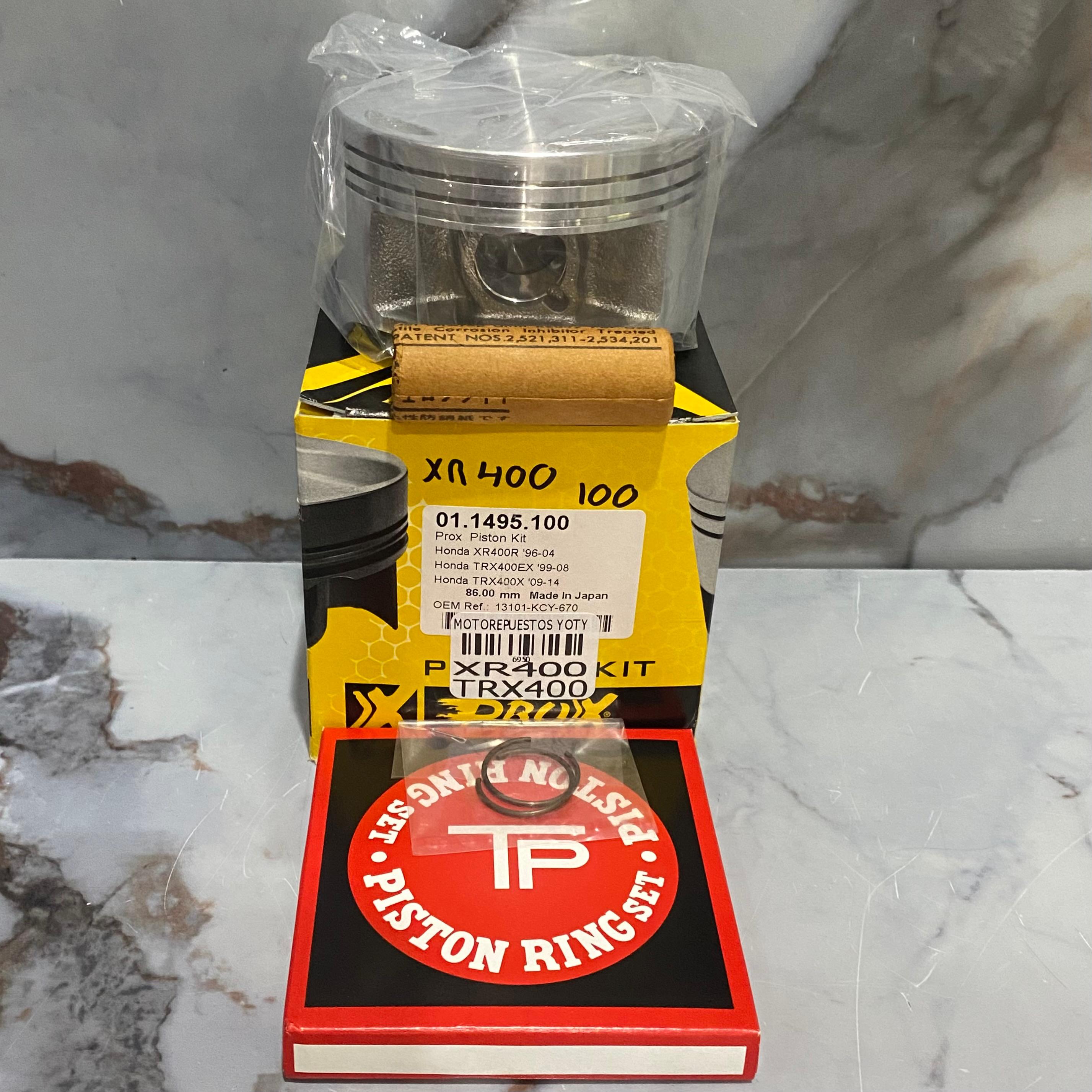 KIT PISTON XR400 PROX 96-04 1.00