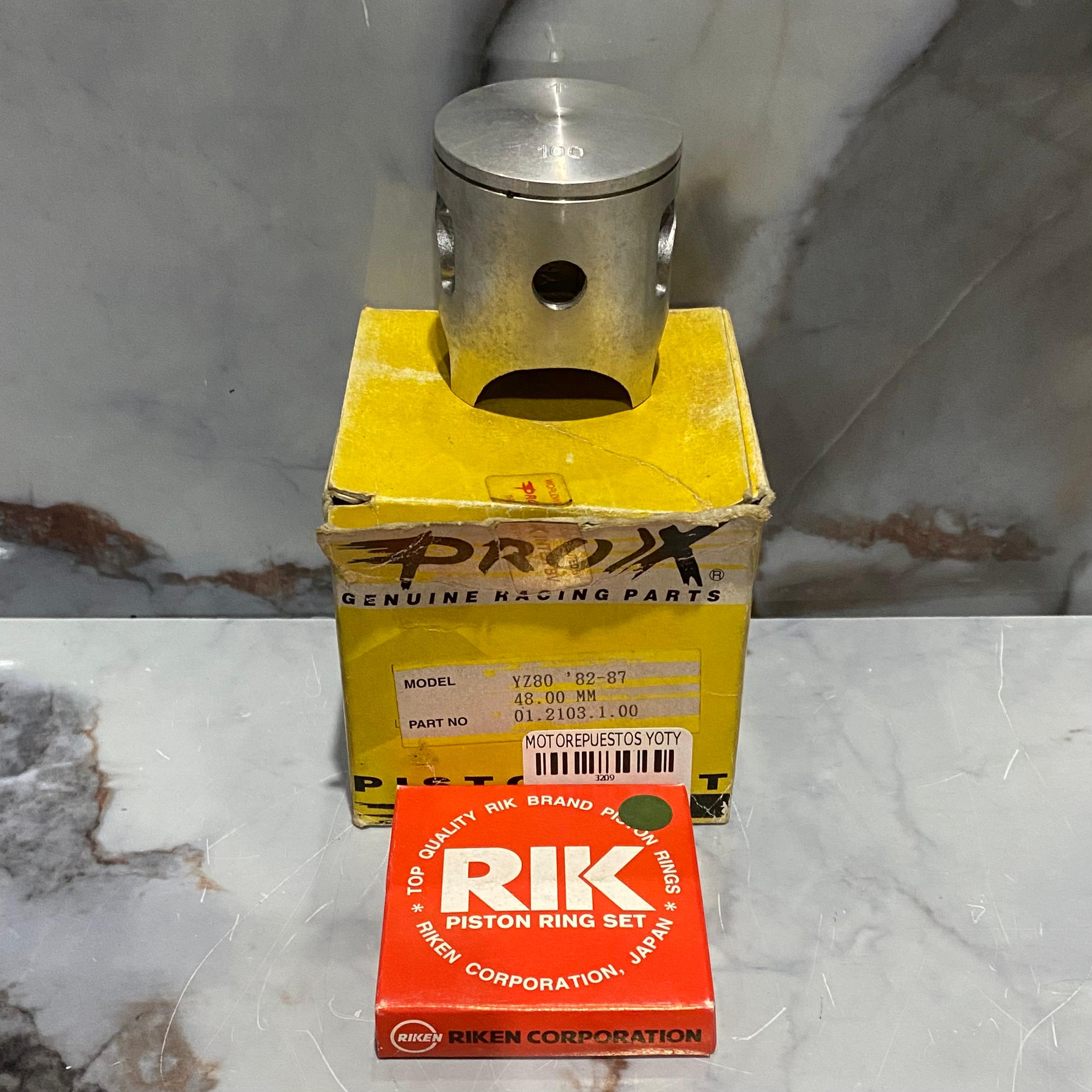 KIT PISTON YZ80 1.00 82/87