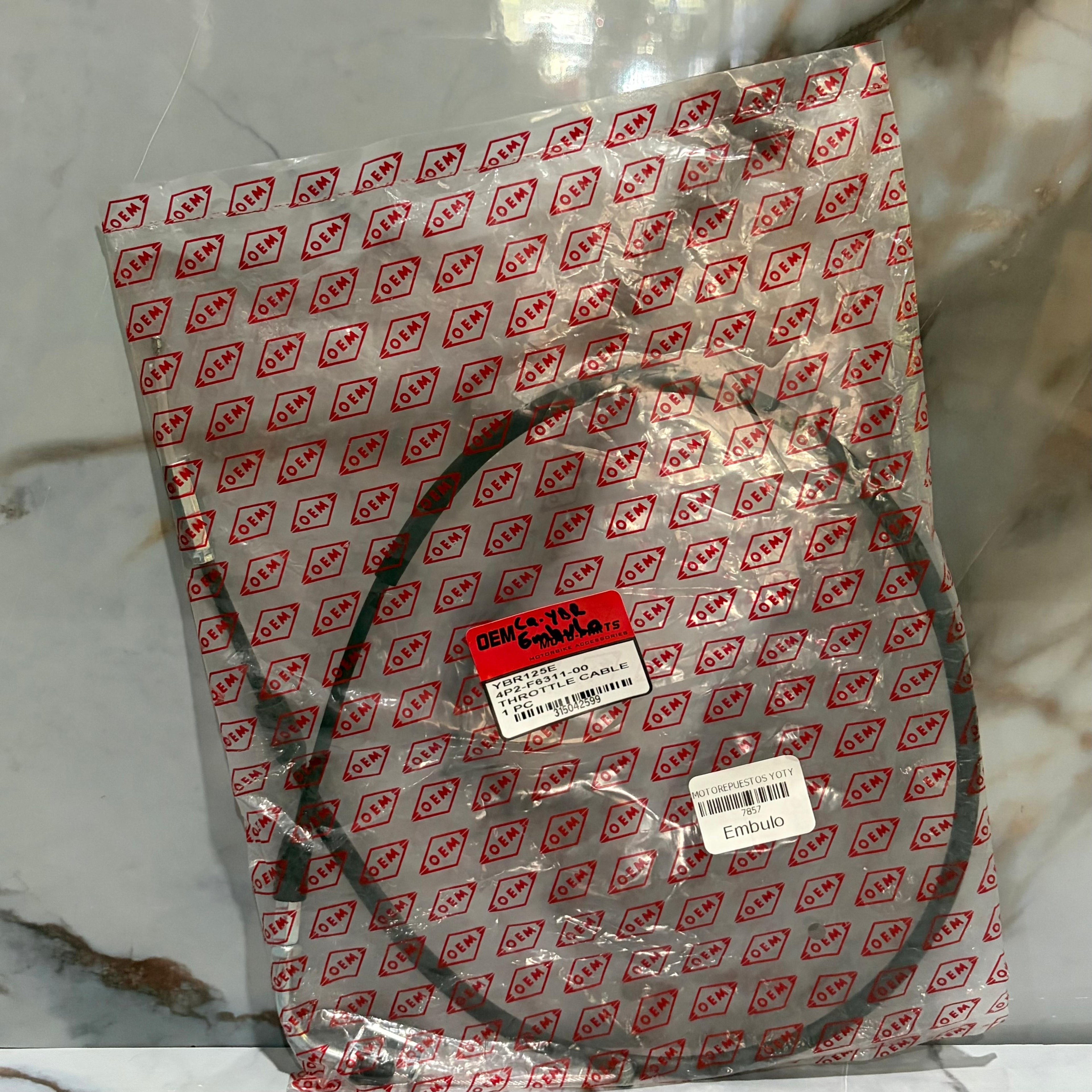 CABLE DE GAS YBR125-EMBULO