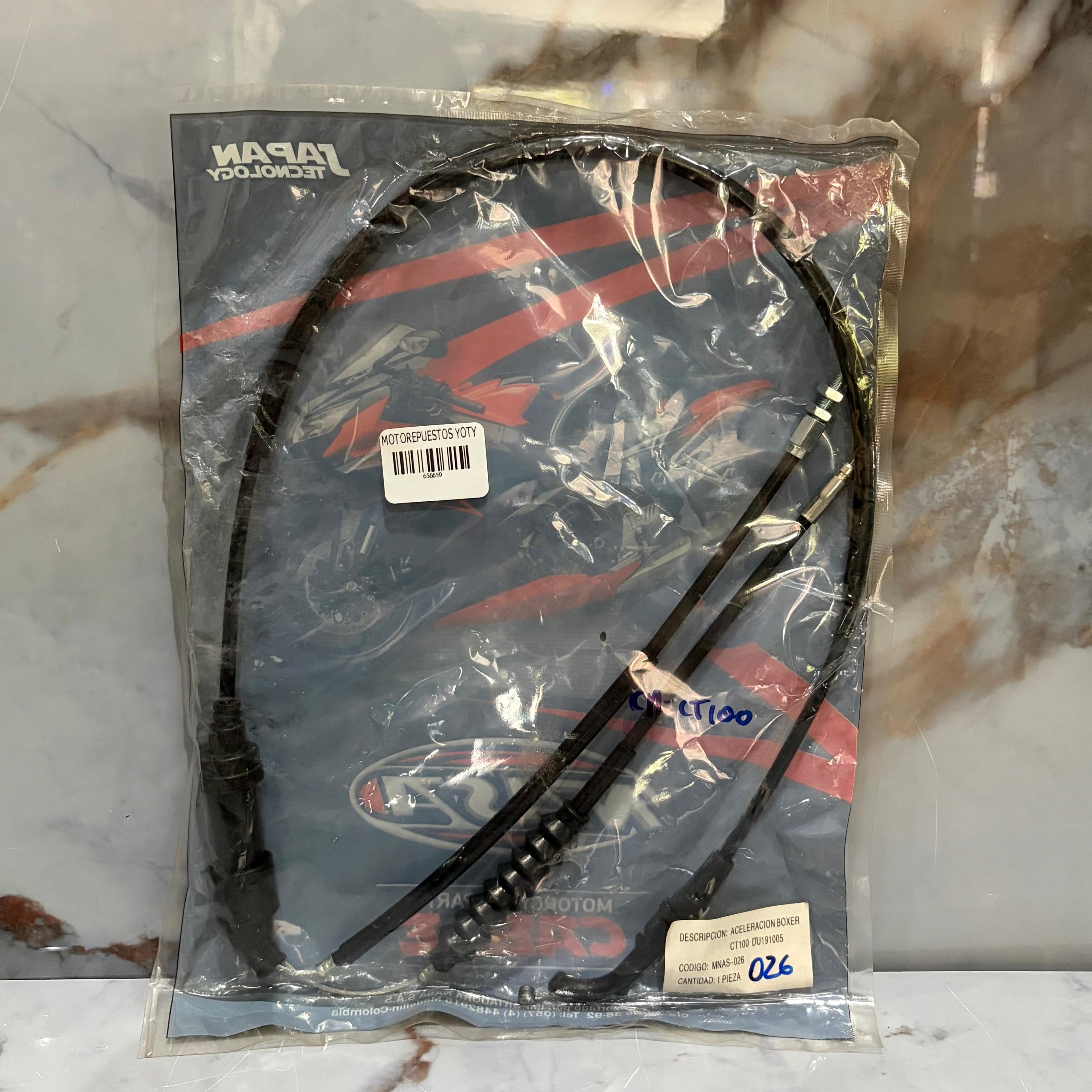 CABLE GAS CT100 BOXER