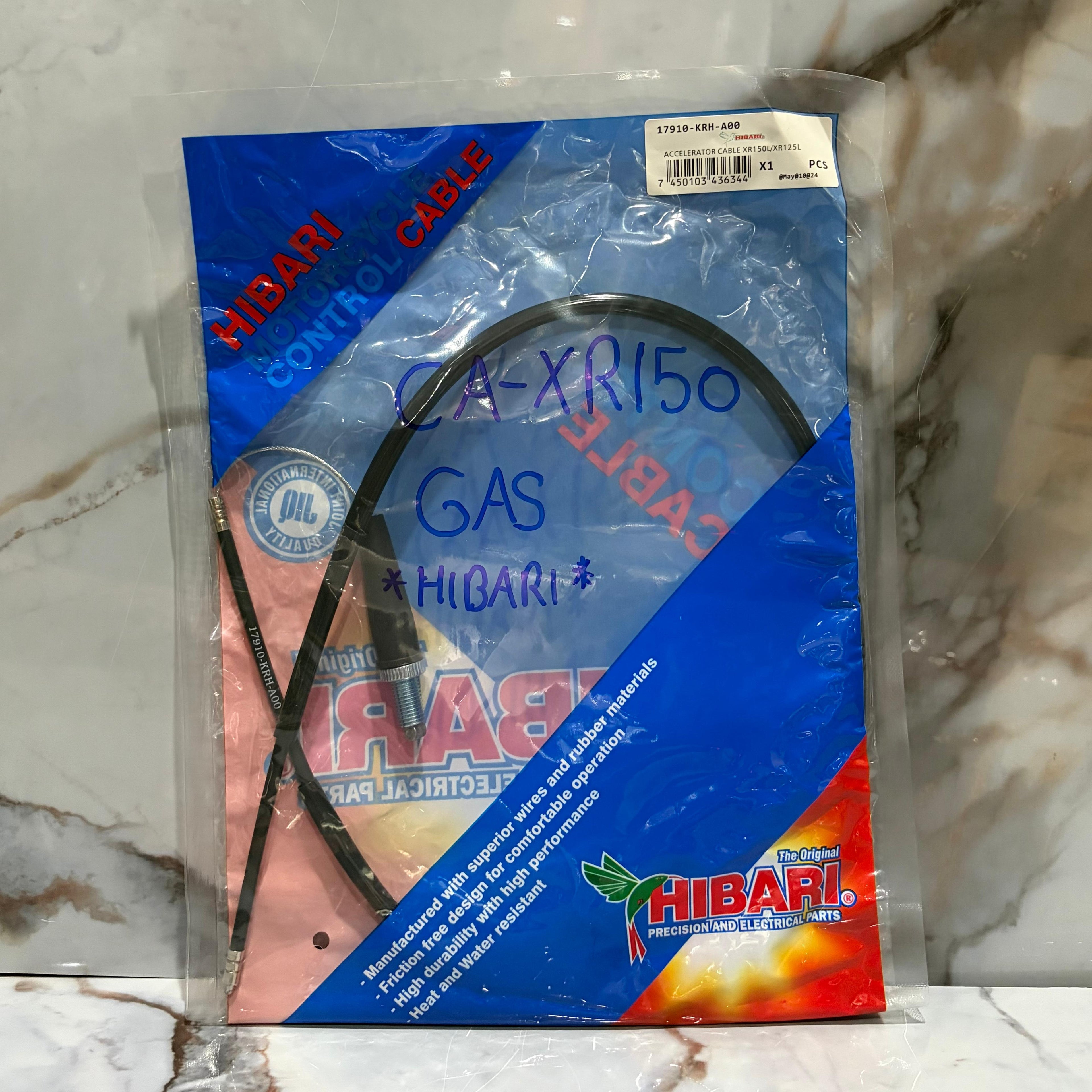 CABLE GAS XR150 HIBARI
