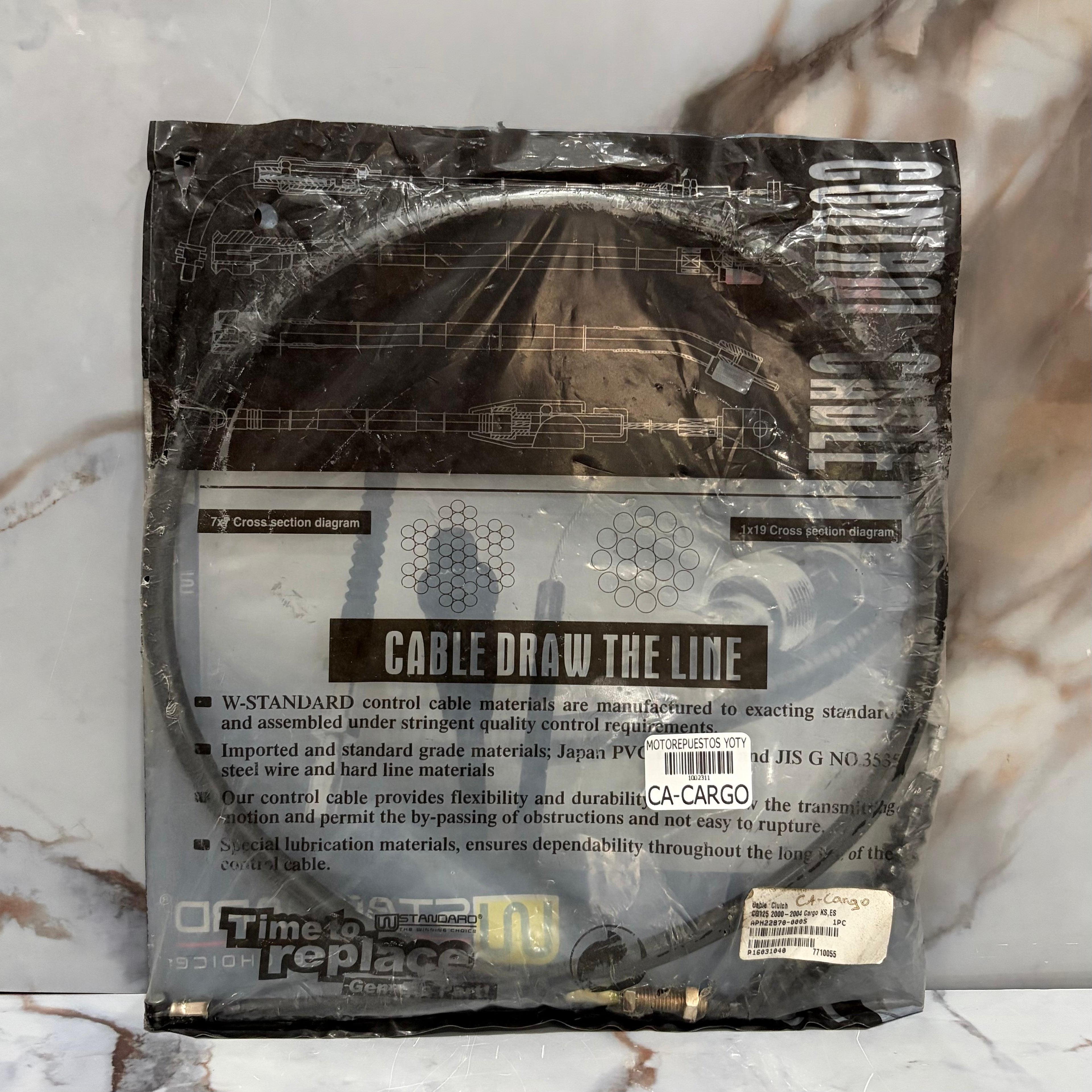 CABLE CLUTCH CARGO/CG125 STANDARD