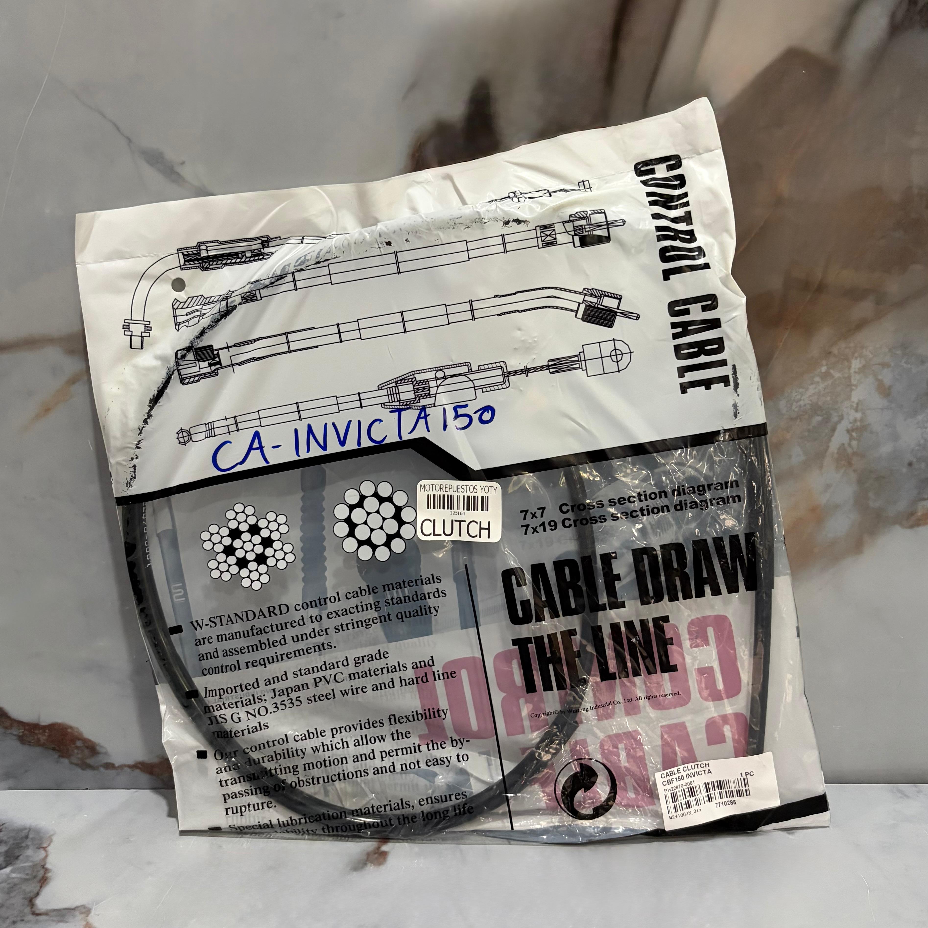 CABLE CLUTCH INVICTA 150