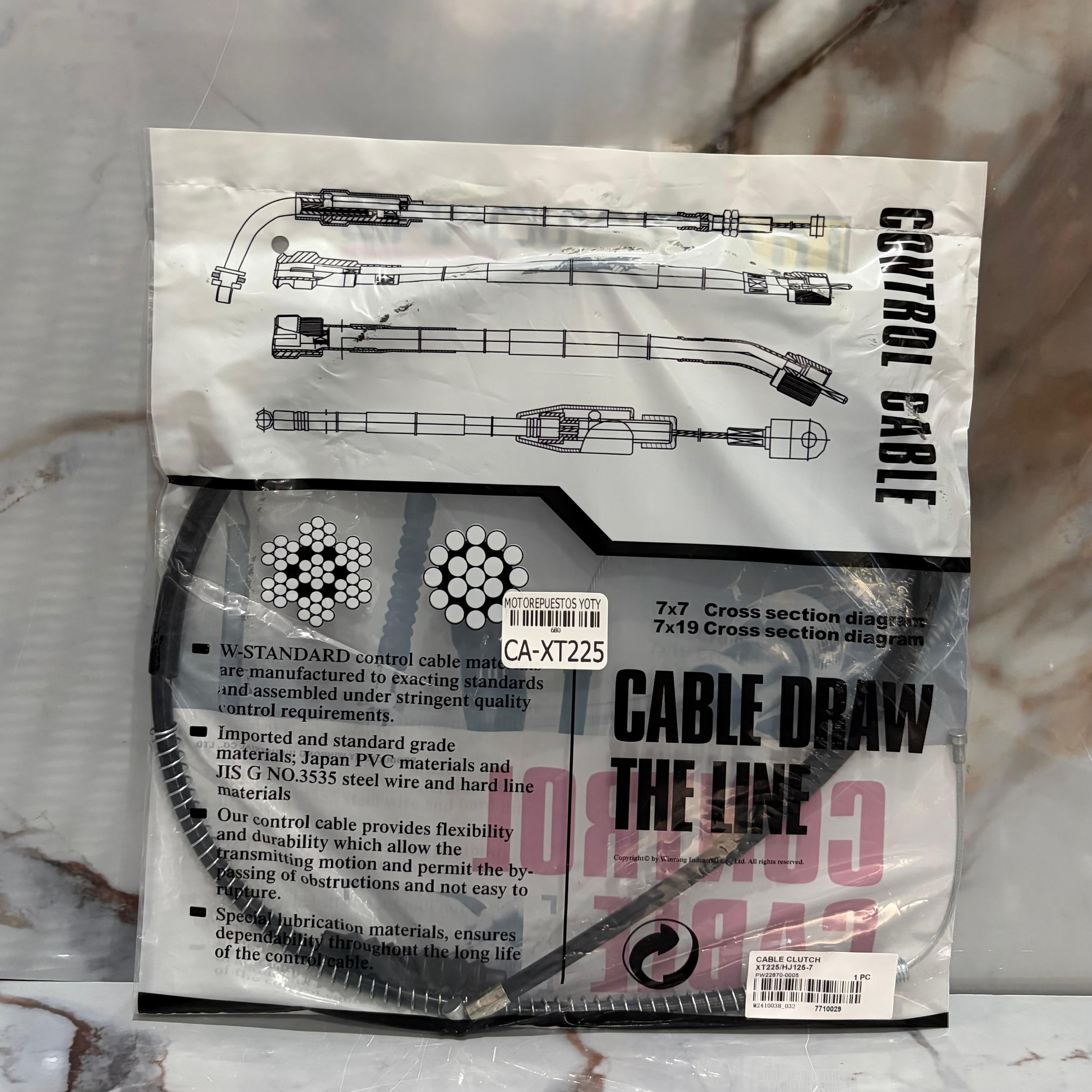 CABLE CLUTCH XT225-HJ125-7